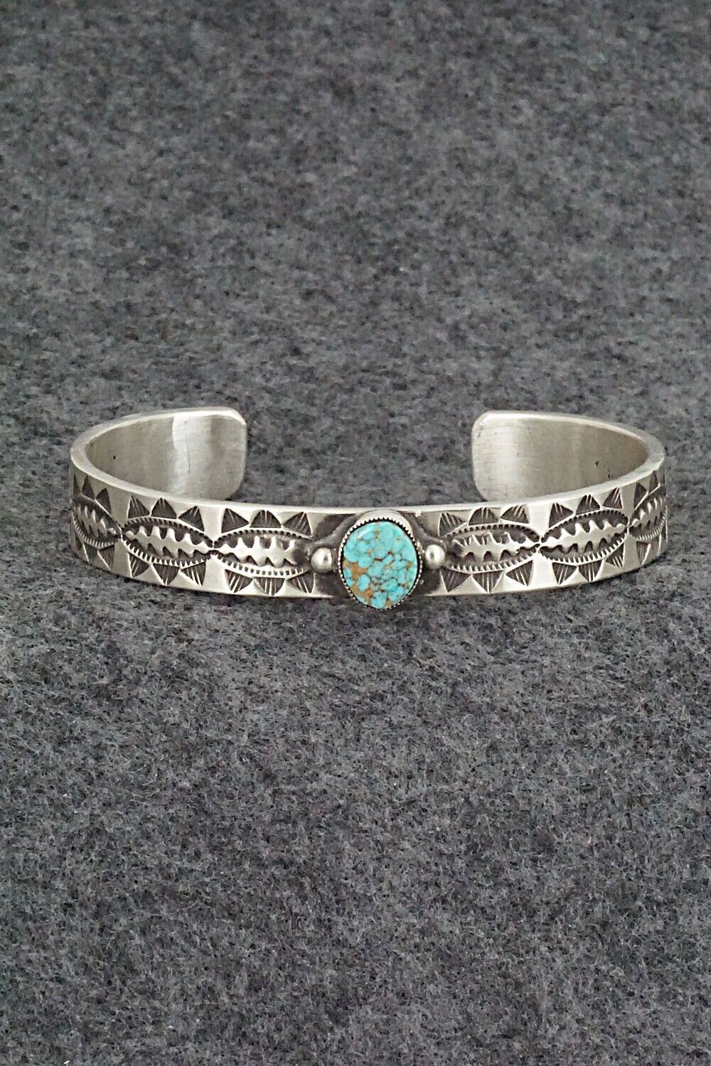 Turquoise and Sterling Silver Bracelet - Calvin Martinez