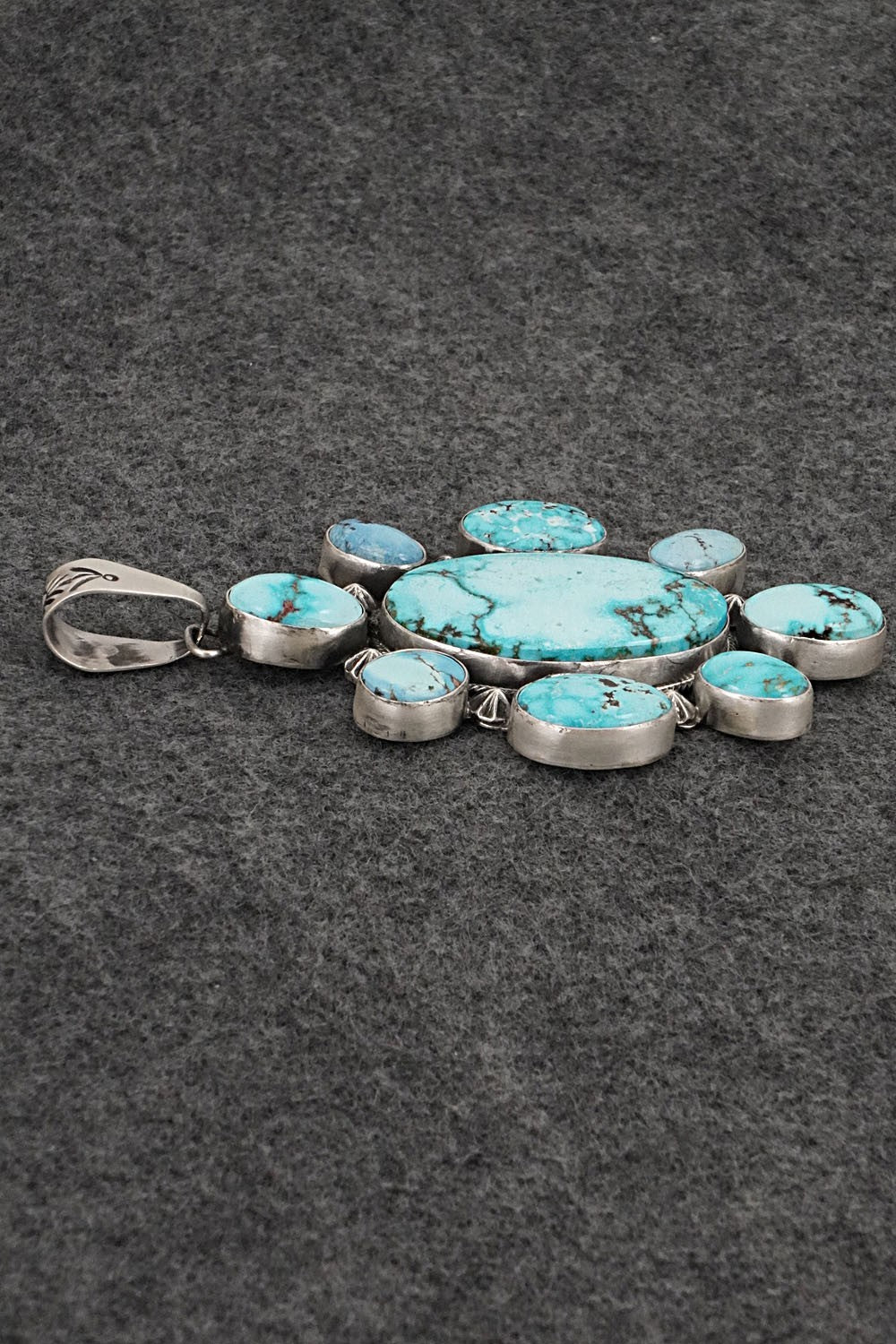 Turquoise & Sterling Silver Pendant - Darrin Livingston