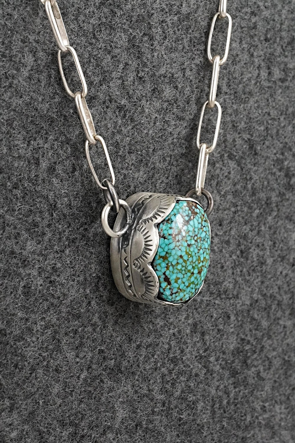 Turquoise & Sterling Silver Necklace - Randy Boyd
