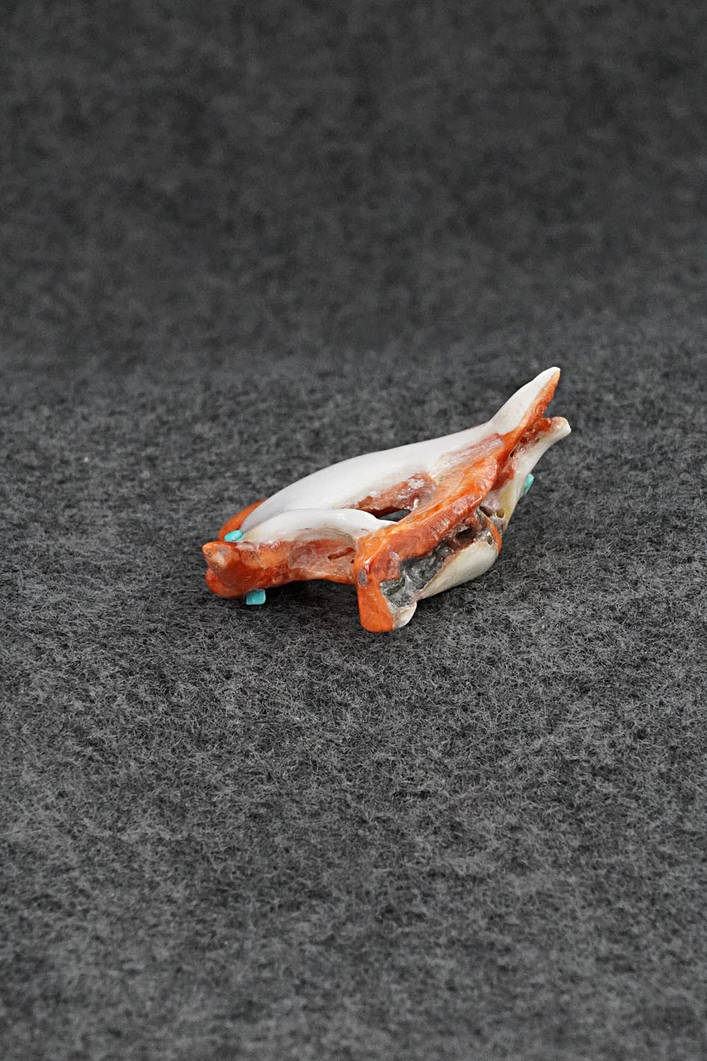 Dolphin Zuni Fetish Carving - Erick Lonjose