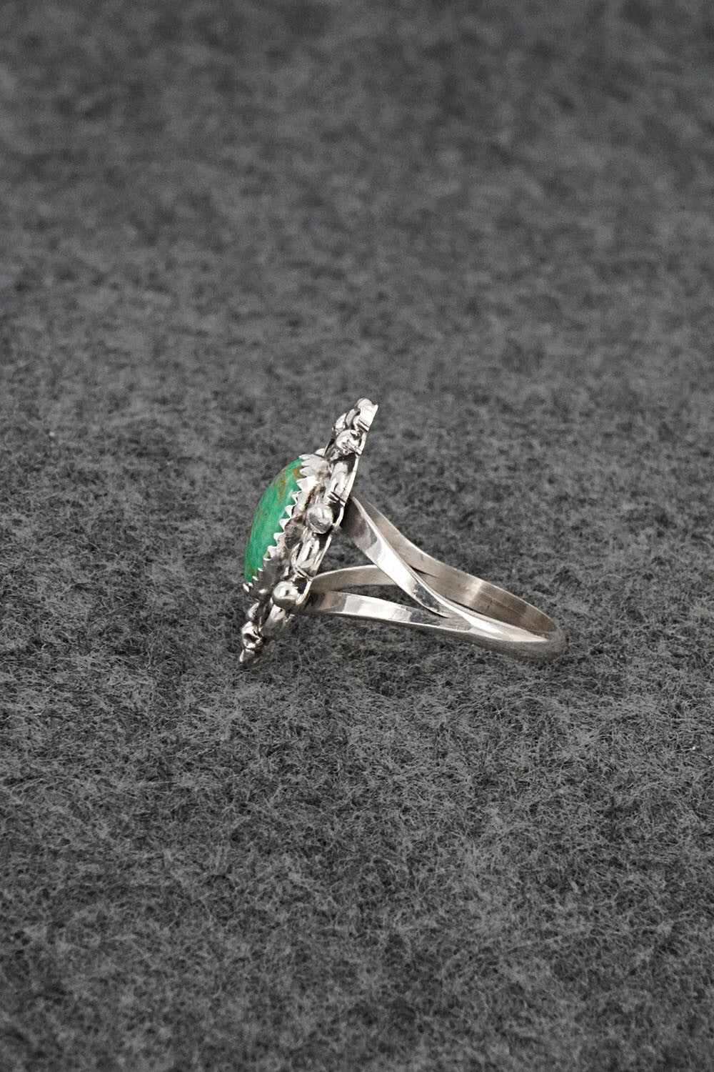 Turquoise & Sterling Silver Ring - Frieda Martinez - Size 6.5