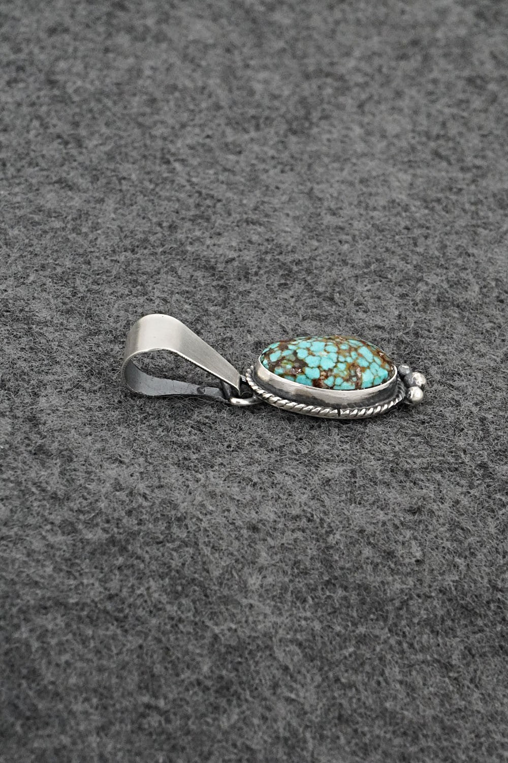Turquoise & Sterling Silver Pendant - Rena Begay