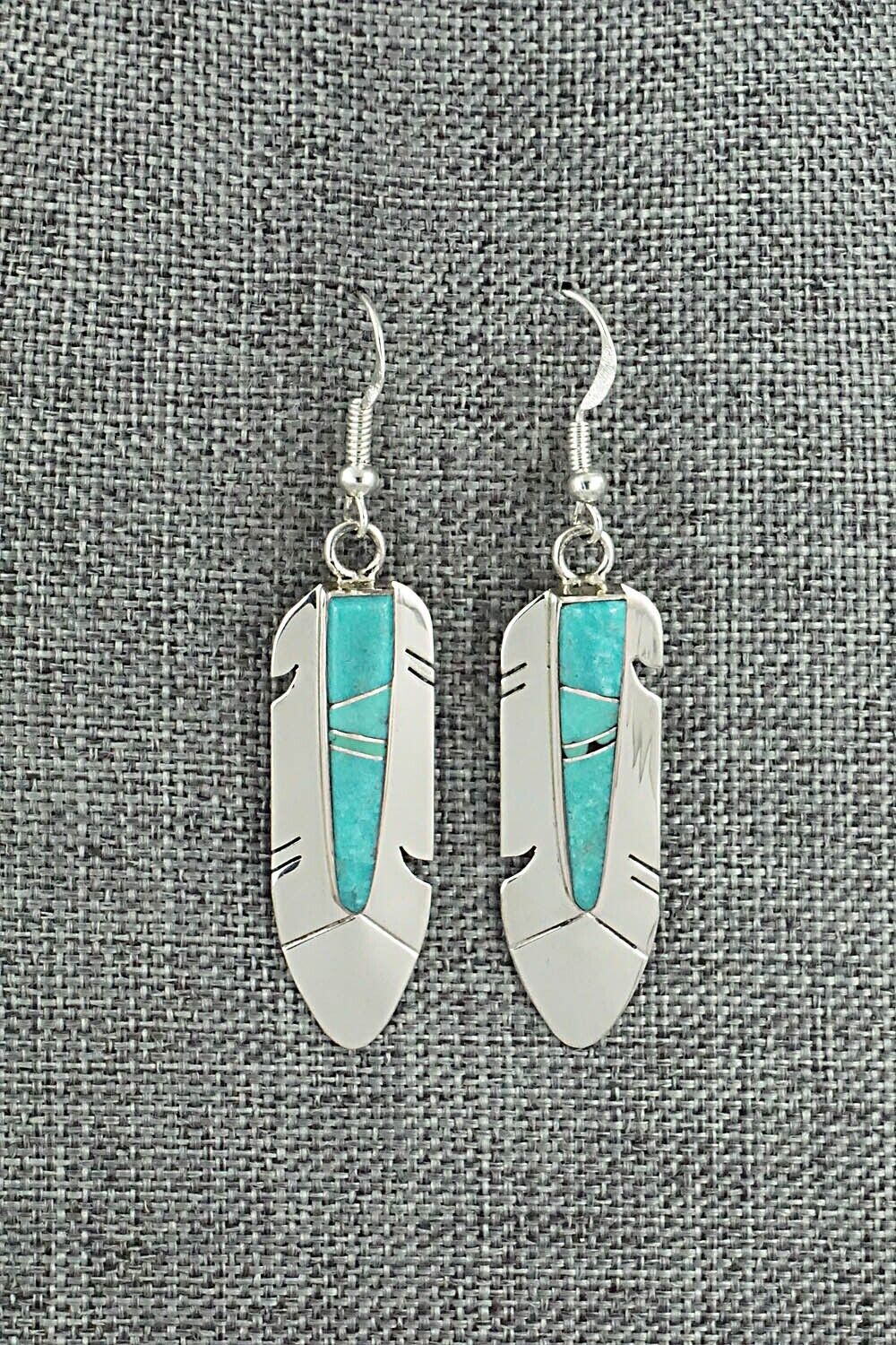 Turquoise & Sterling Silver Earrings - Marilyn Yazzie