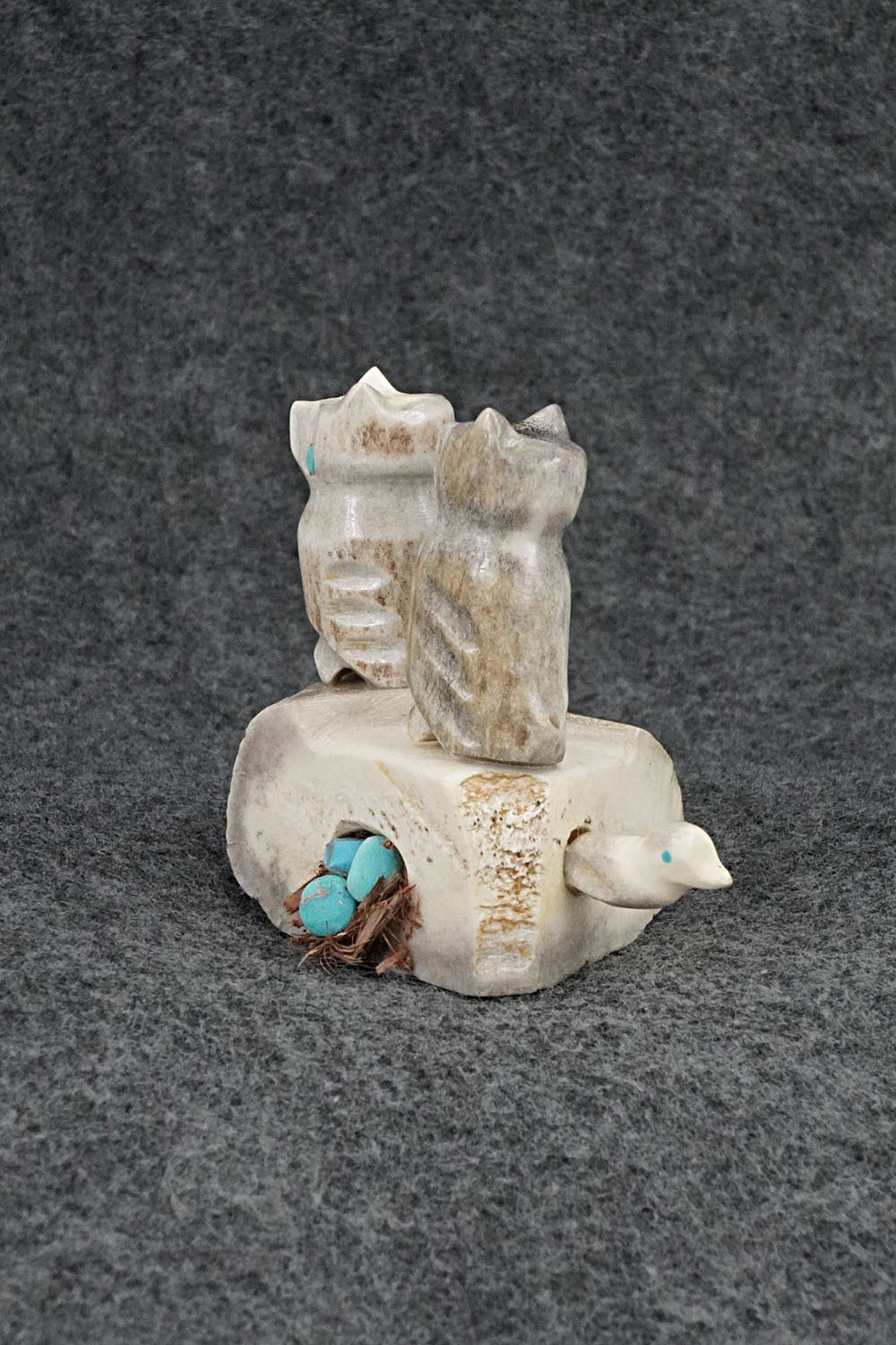 Owls Zuni Fetish Carving - Marvelita Phillips