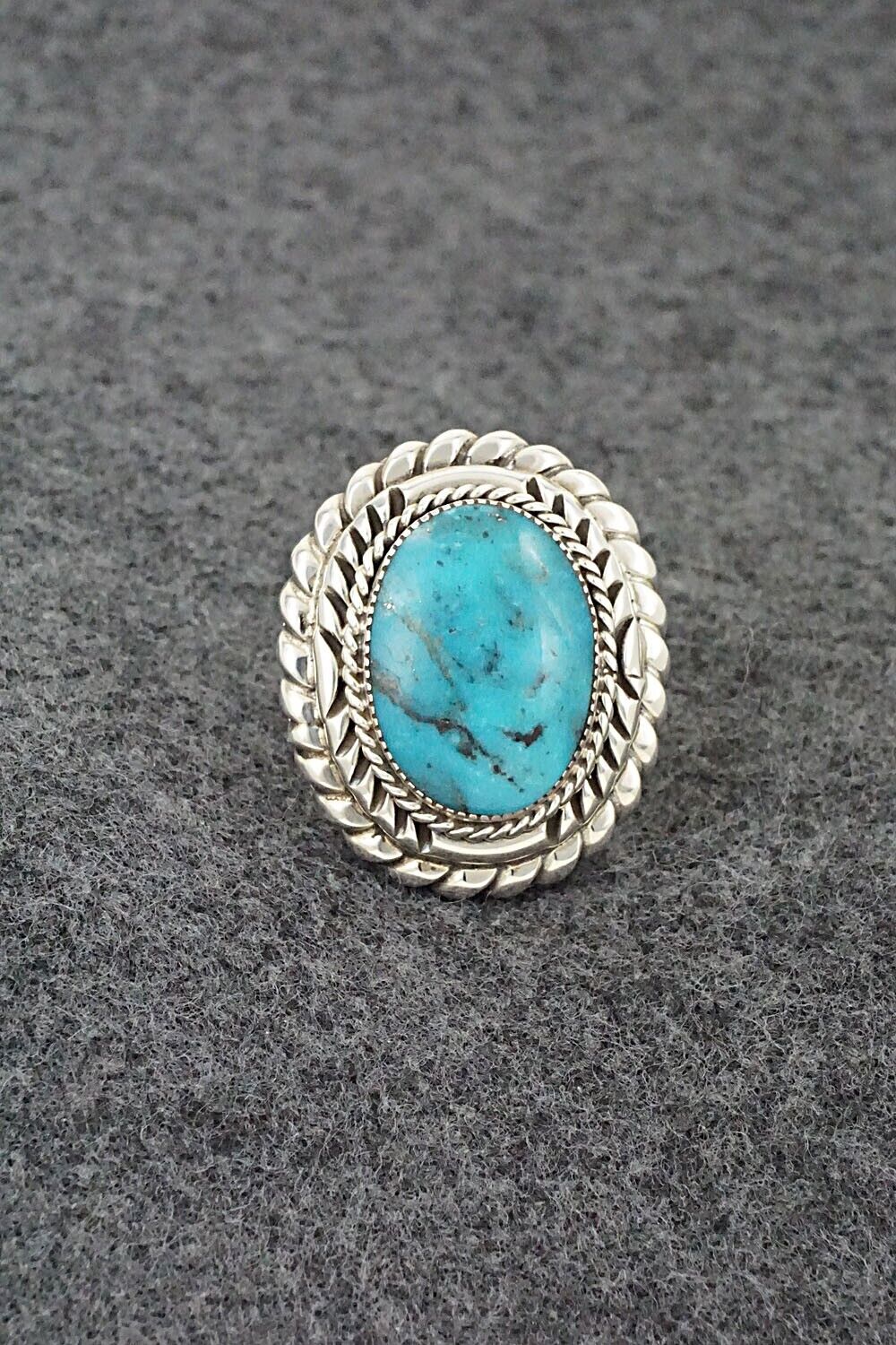 Vintage Sterling Silver Blue Turquoise Ring newest 7.5