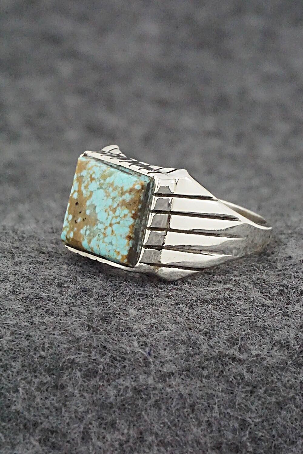 Turquoise & Sterling Silver Ring - Trevor Jack - Size 10.25