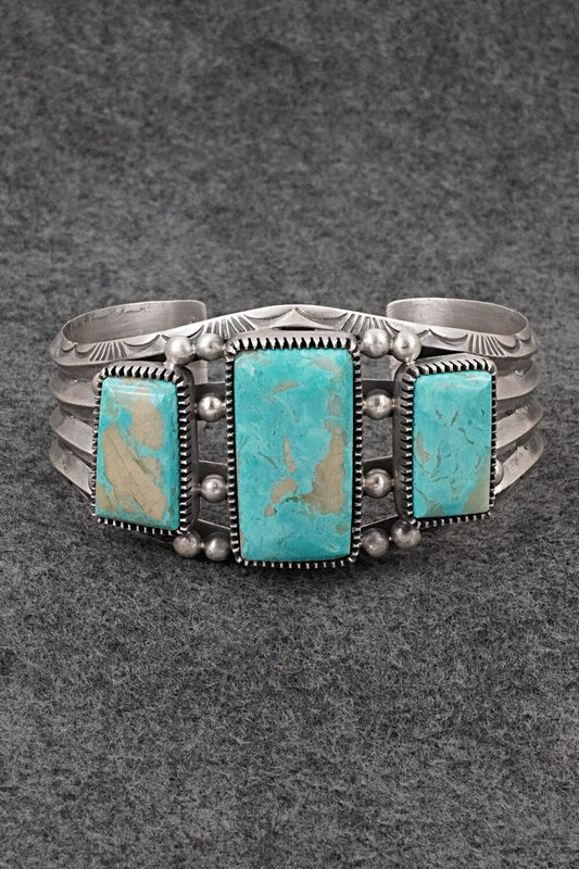 Turquoise & Sterling Silver Bracelet - Mark Yazzie