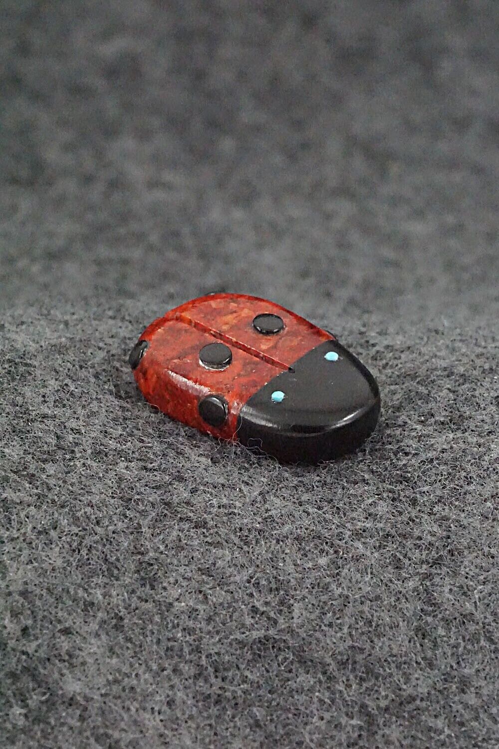 Ladybug Zuni Fetish Carving - Reynold Lunasee