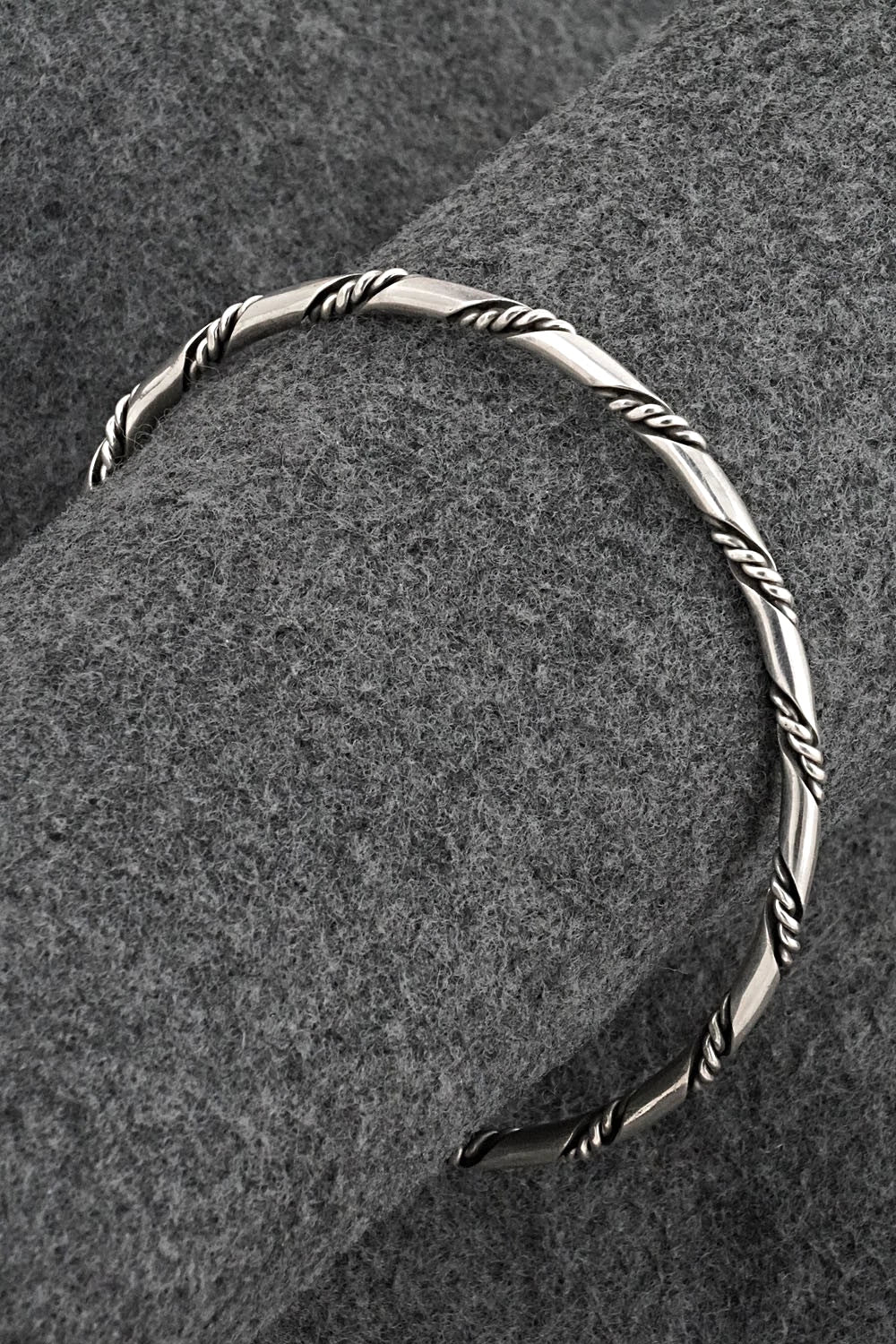 Sterling Silver Bangle Bracelet - Elaine Tahe