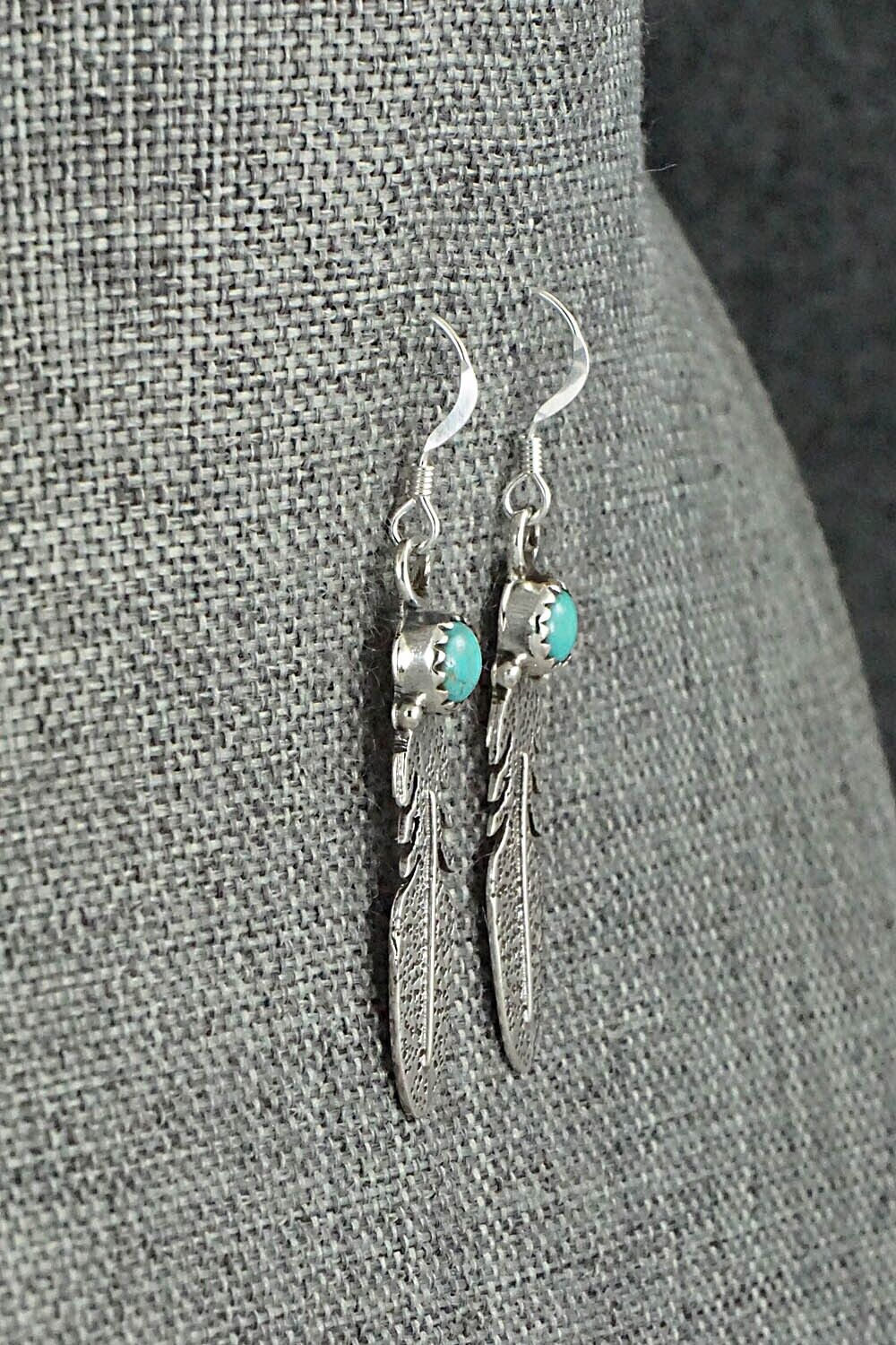 Turquoise & Sterling Silver Earrings - Sharon McCarthy