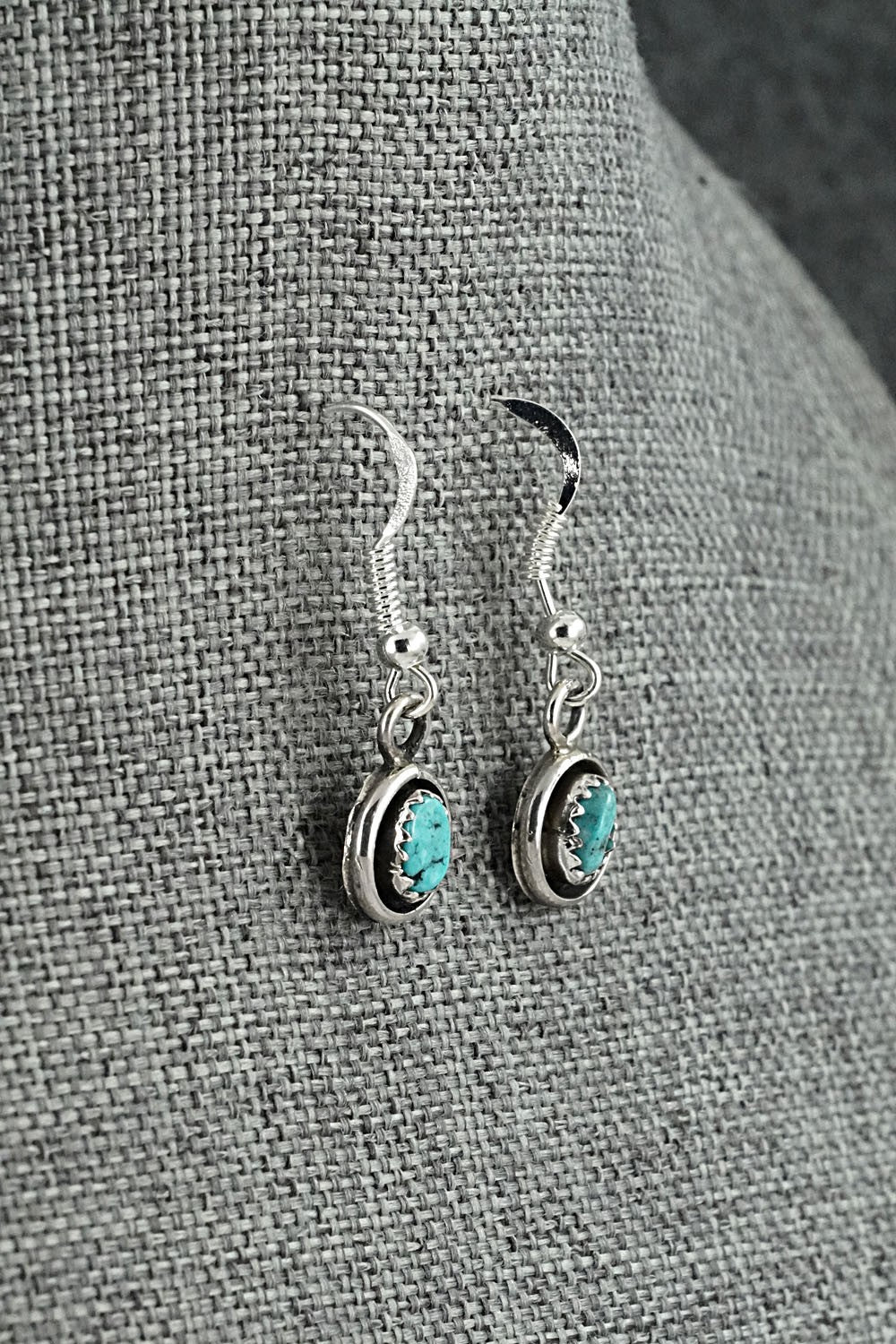 Turquoise & Sterling Silver Mini Squash Blossom Set - Phil Garcia