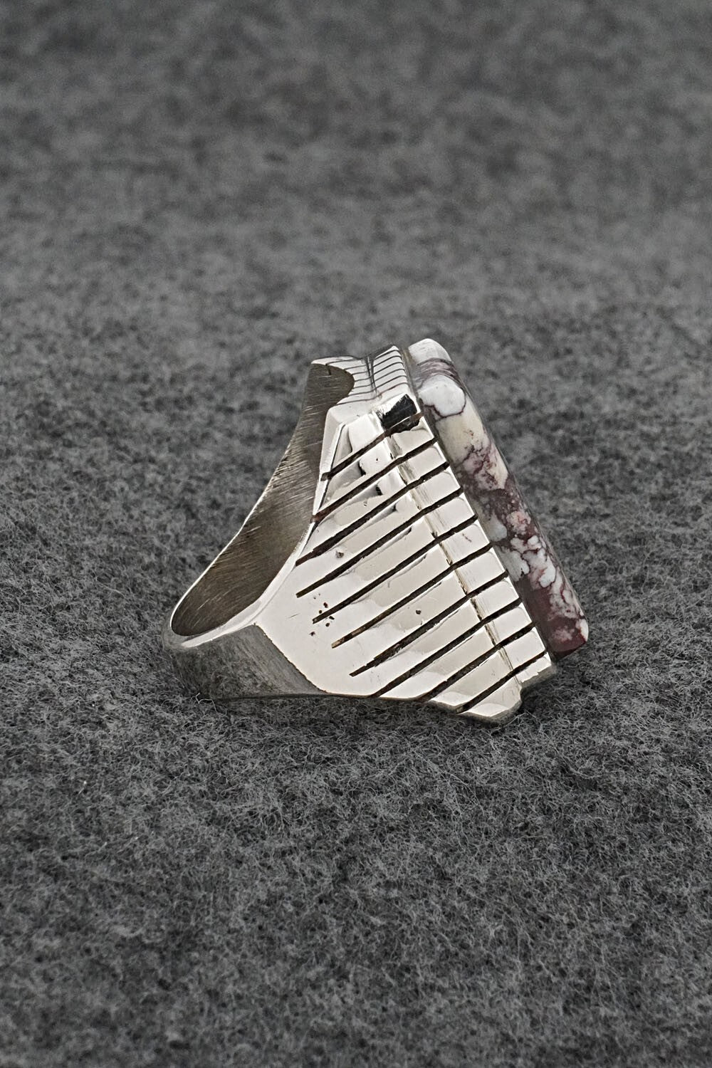 Wild Horse & Sterling Silver Ring - Trevor Jack - Size 9.5