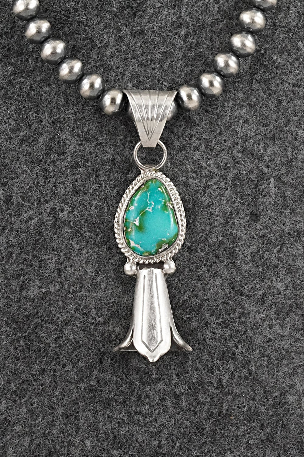 Turquoise & Sterling Silver Necklace - Samuel Yellowhair