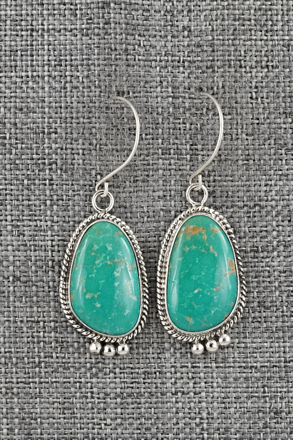 Turquoise & Sterling Silver Earrings - Rosemary Saunders