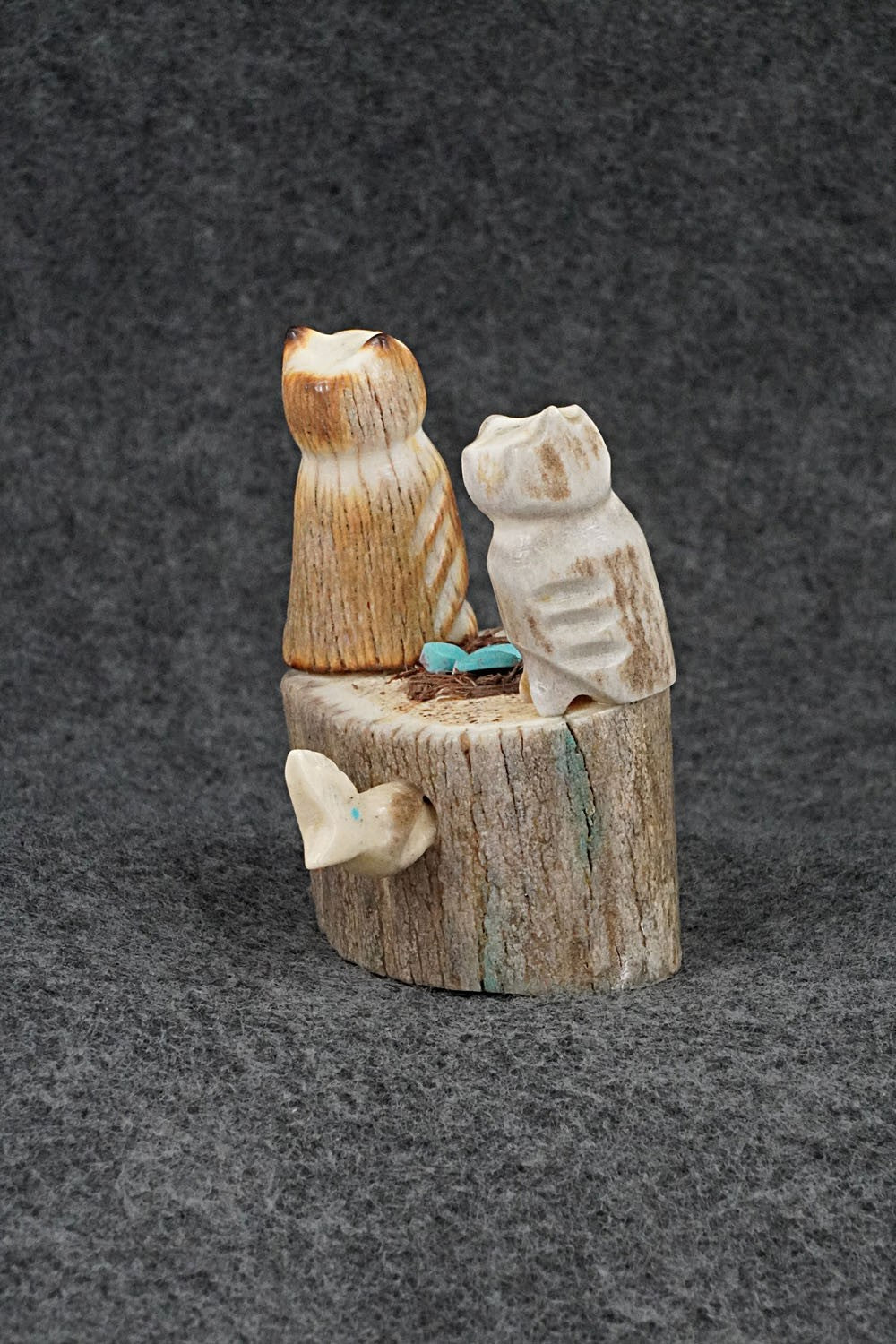 Owls Zuni Fetish Carving - Marvelita Phillips
