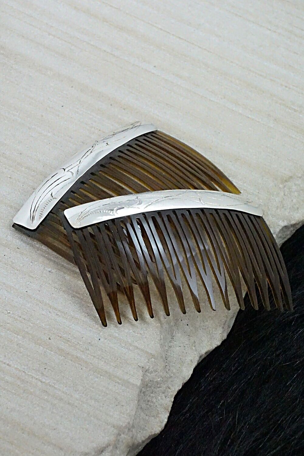 Sterling Silver Hair Combs - Randall Dalgai