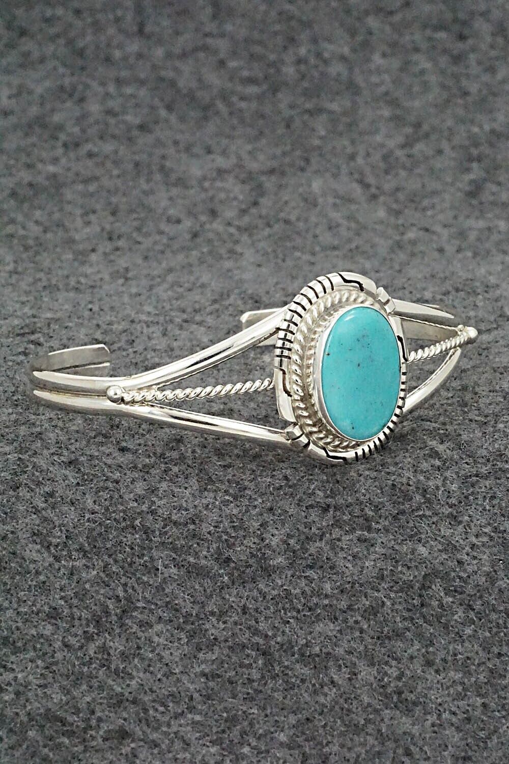 Turquoise & Sterling Silver Bracelet - Peggy Skeets