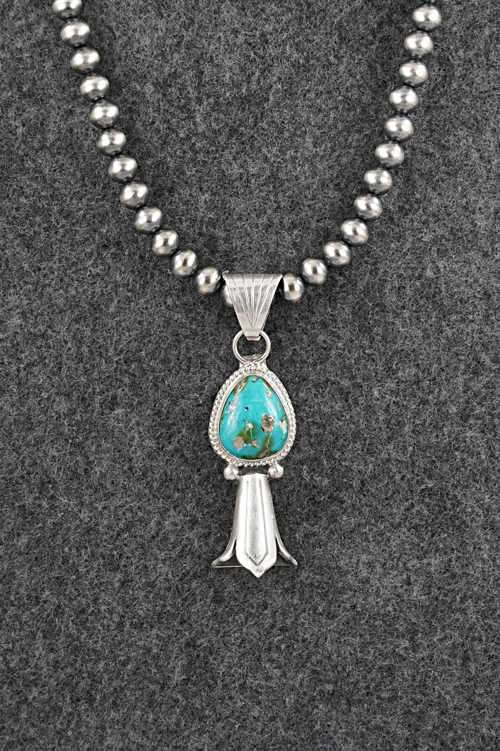 Turquoise & Sterling Silver Necklace - Samuel Yellowhair