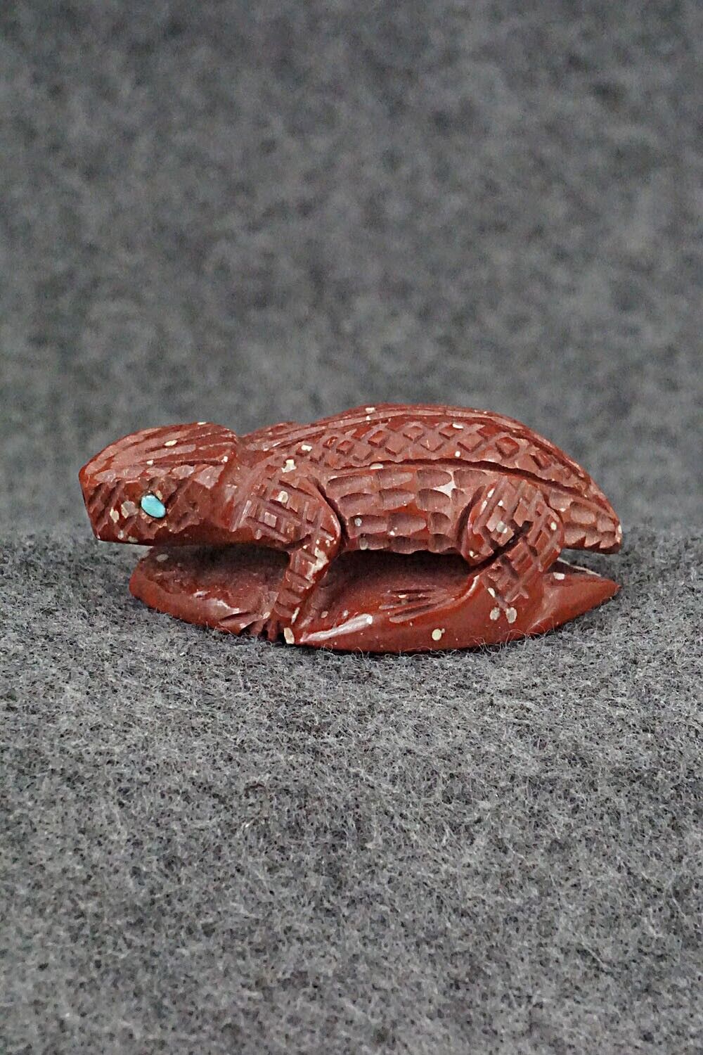 Horned Toad Zuni Fetish Carving - Jensen Charlie