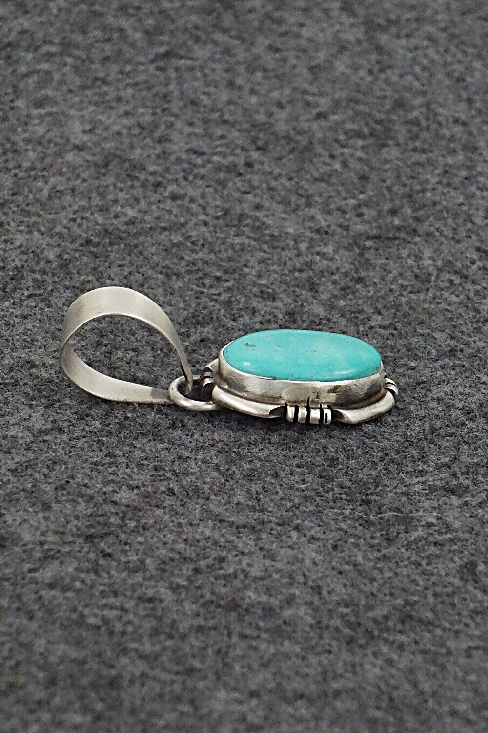 Turquoise & Sterling Silver Pendant - Randy Billy