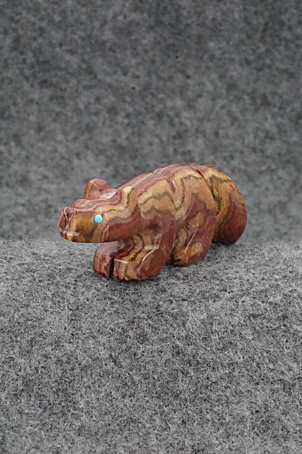 Wolf Zuni Fetish Carving - Reynold Lunasee