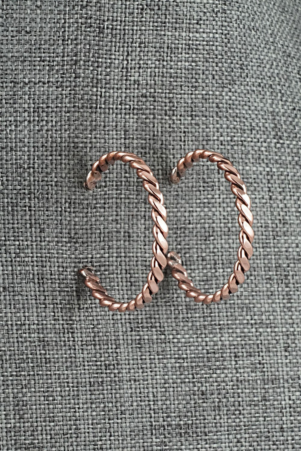 Copper Hoop Earrings - Elaine Tahe