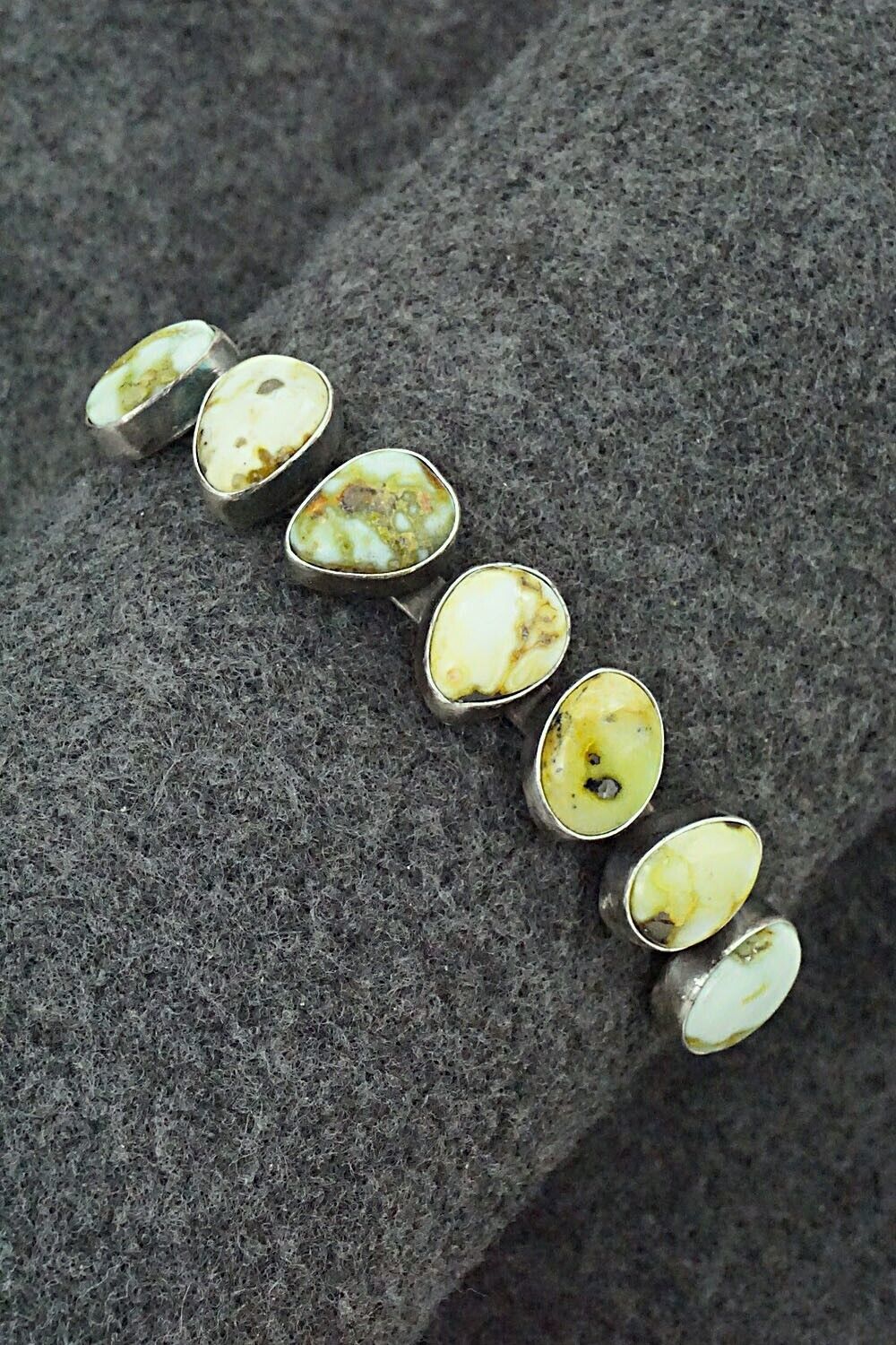 Variscite & Sterling Silver Bracelet - Tom Lewis