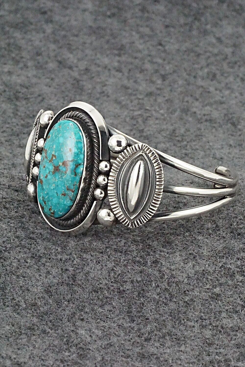 Turquoise & Sterling Silver Bracelet - Leon Martinez