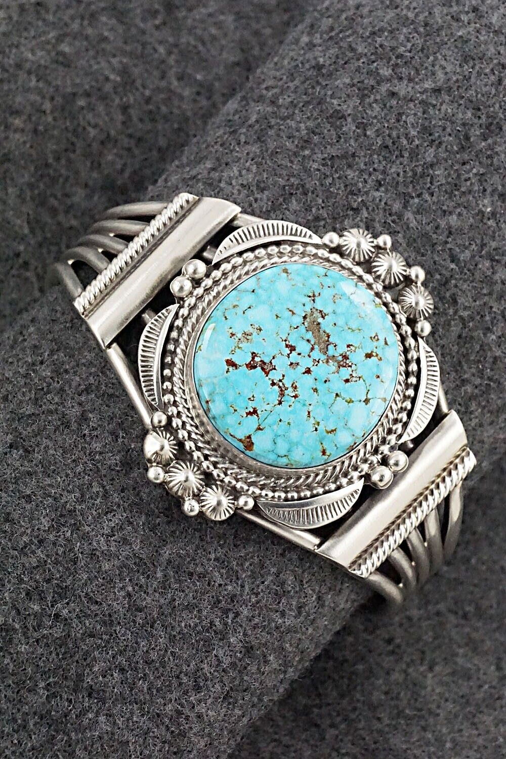 Turquoise & Sterling Silver Bracelet - Tom Lewis