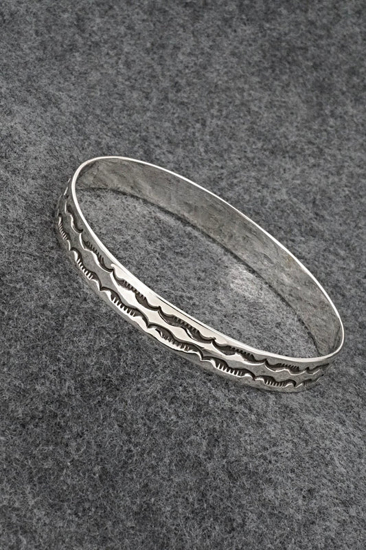 Sterling Silver Bangle Bracelet - Roland Dixson