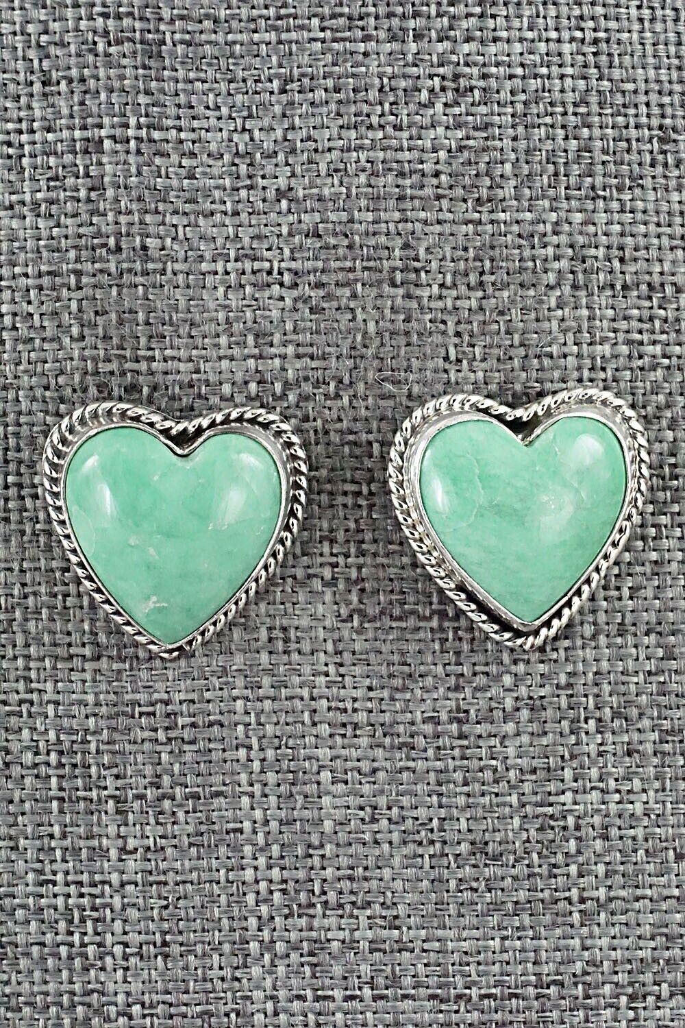 Turquoise and Sterling Silver Earrings - Sharon McCarthy