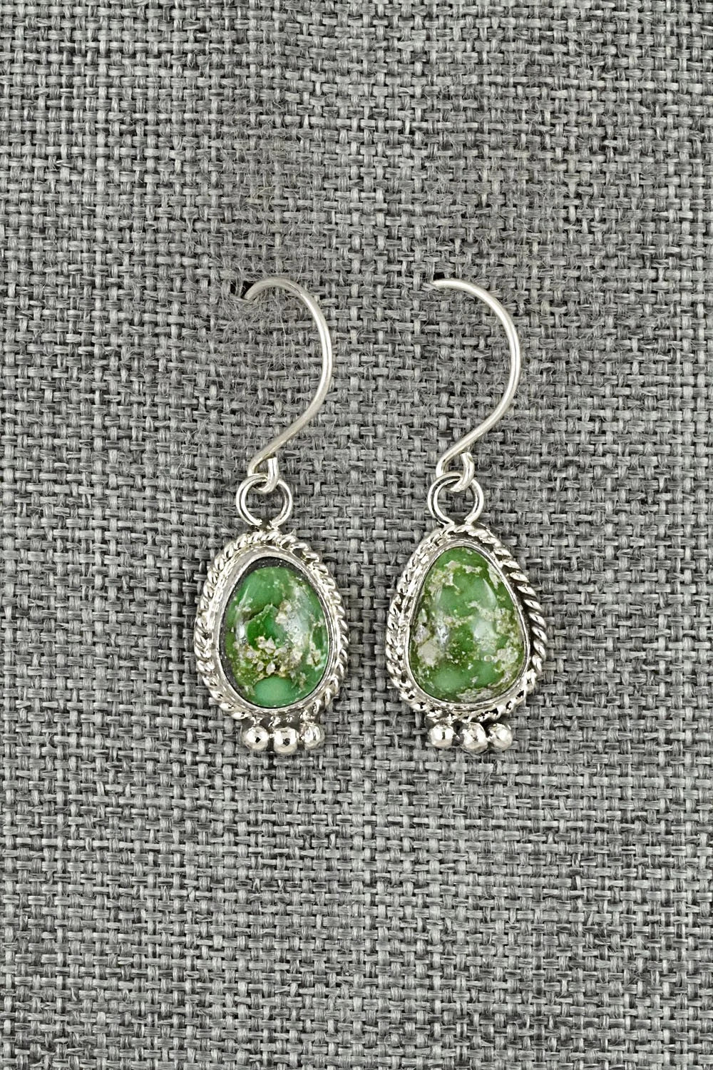 Turquoise & Sterling Silver Earrings - Rosemary Saunders