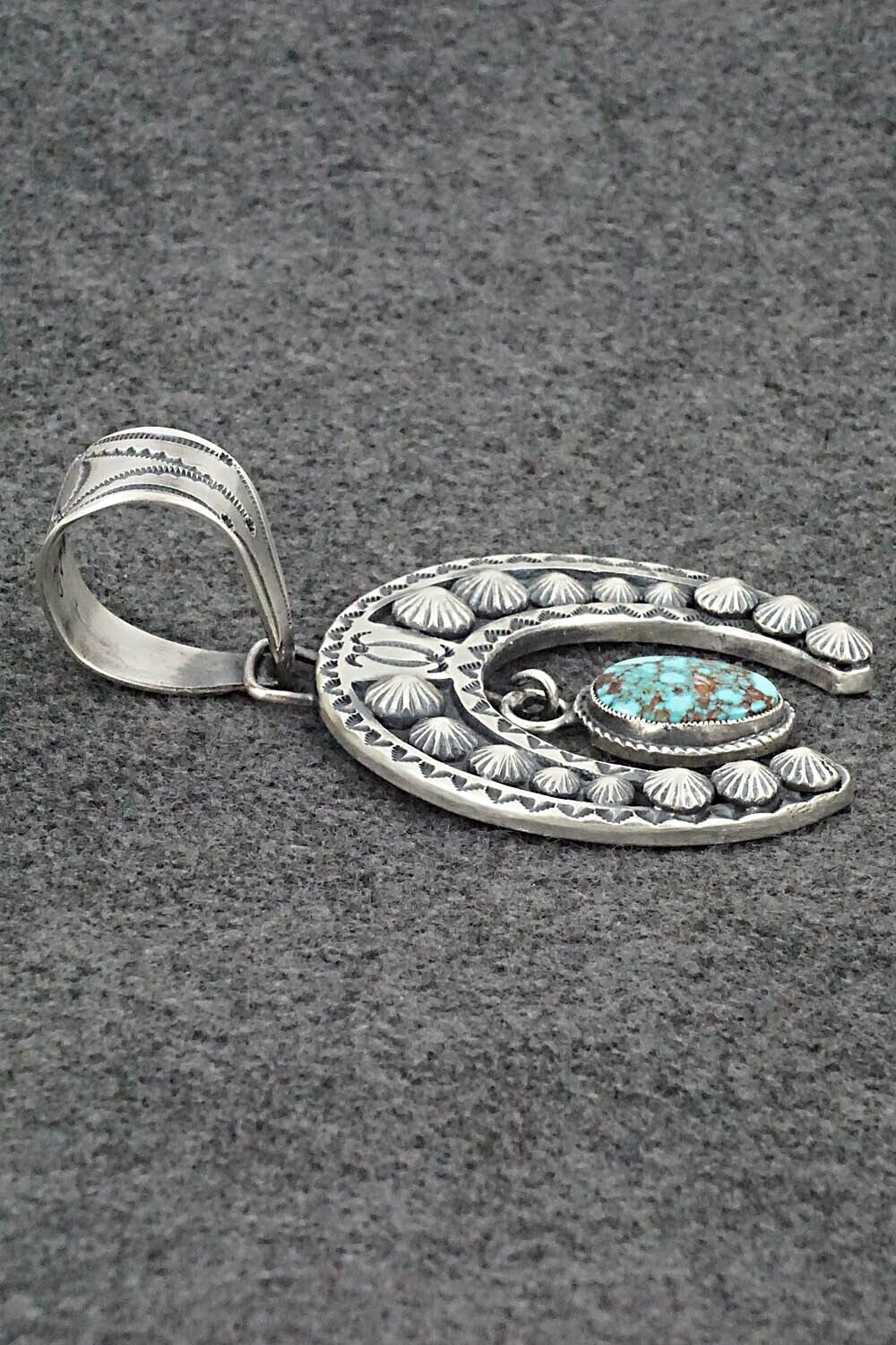 Turquoise & Sterling Silver Pendant - Dexter Martinez