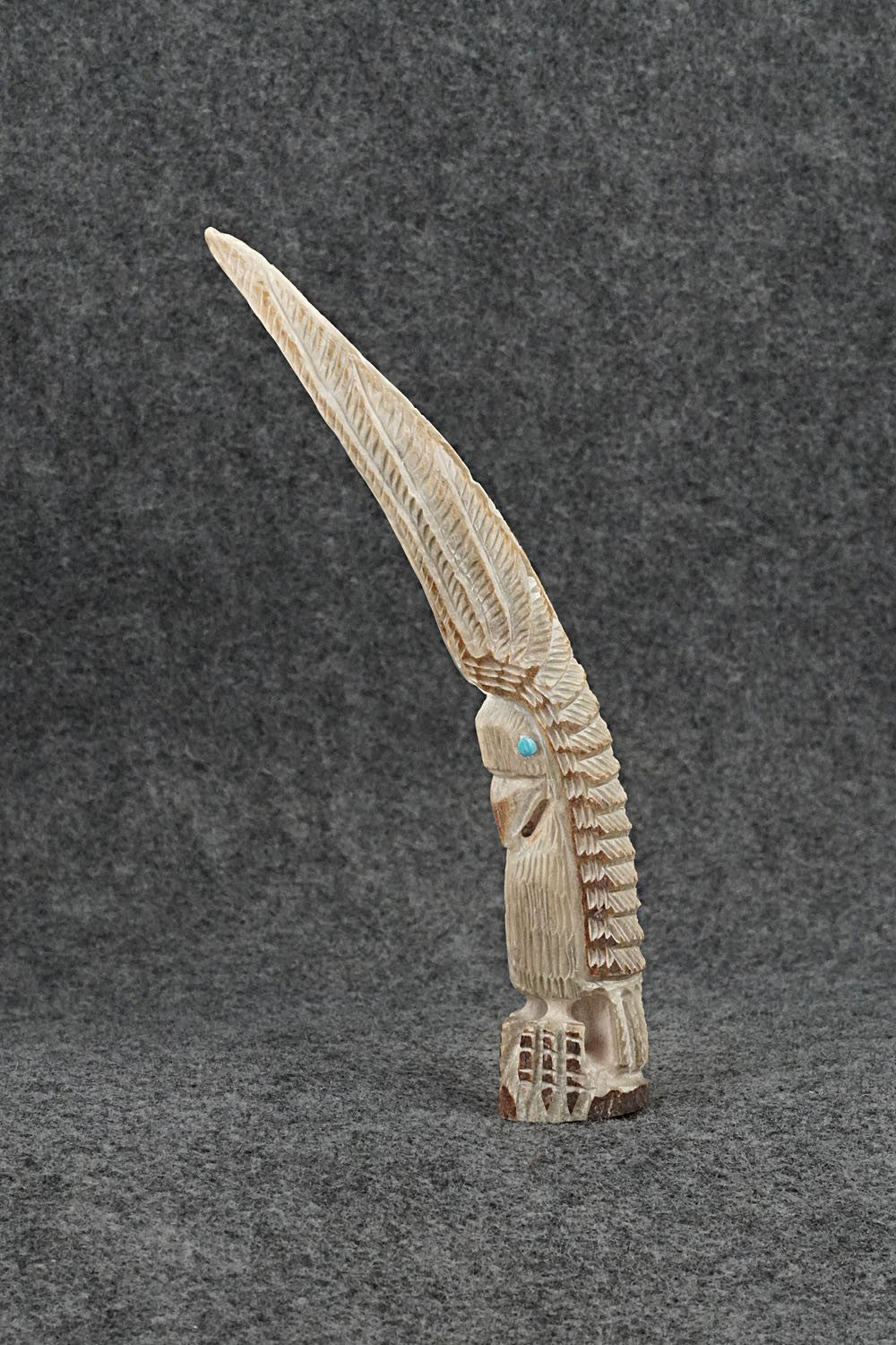 Eagle Zuni Fetish Carving - Garrick Weeka