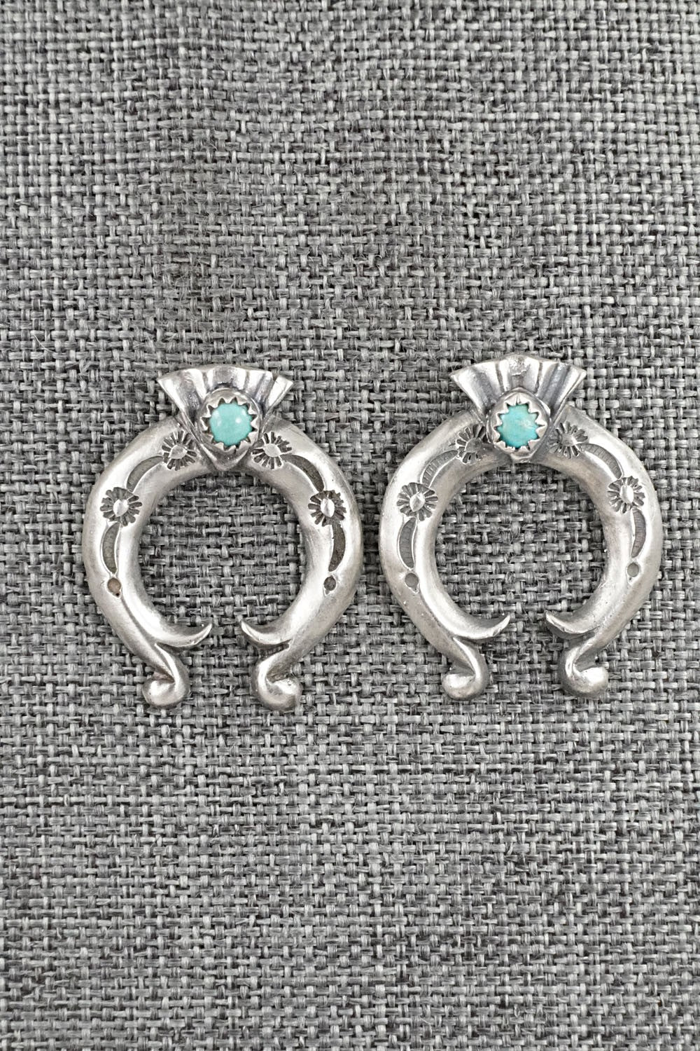 Turquoise & Sterling Silver Earrings - Adrienne Gordon