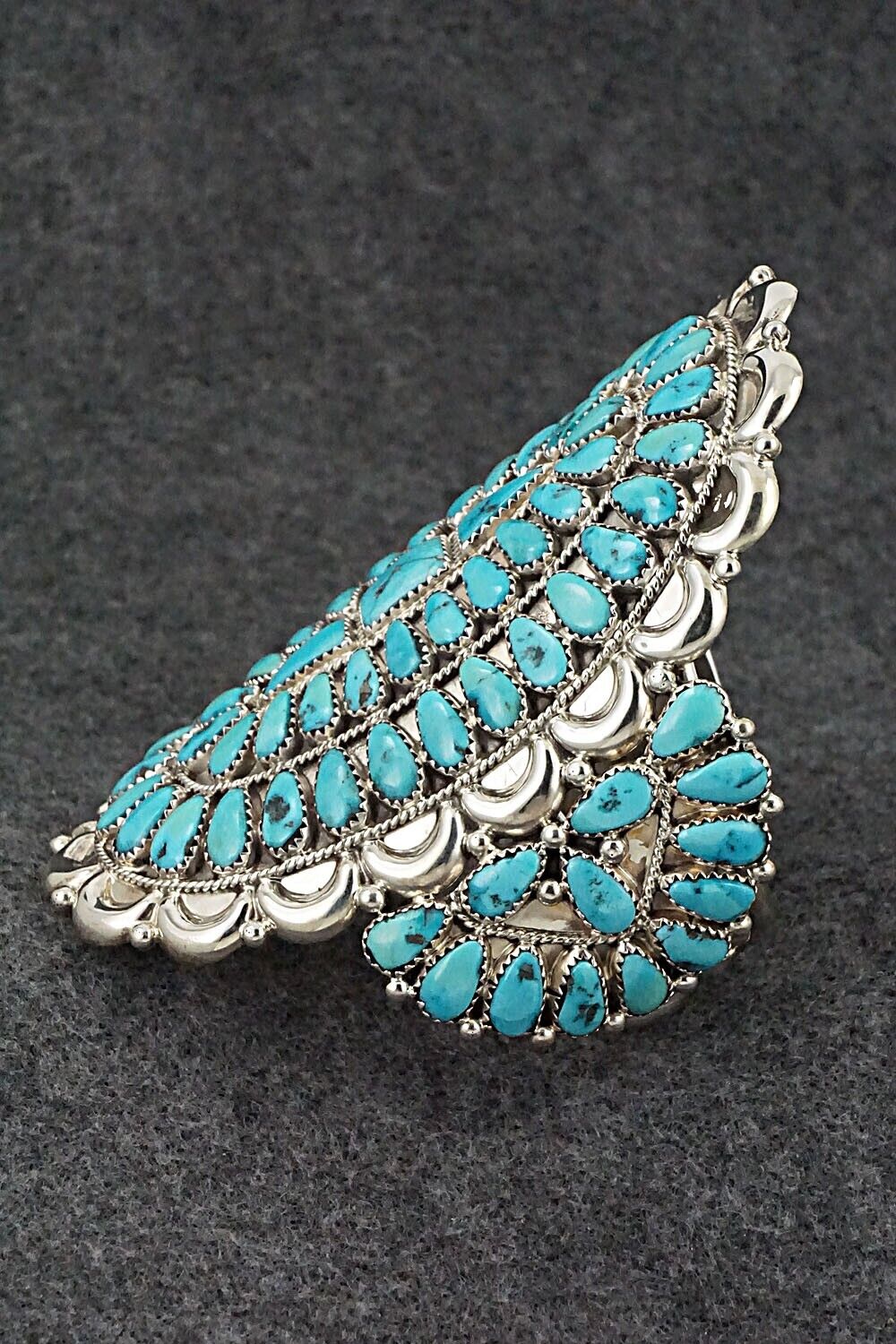 Turquoise & Sterling Silver Bracelet - Justin Wilson