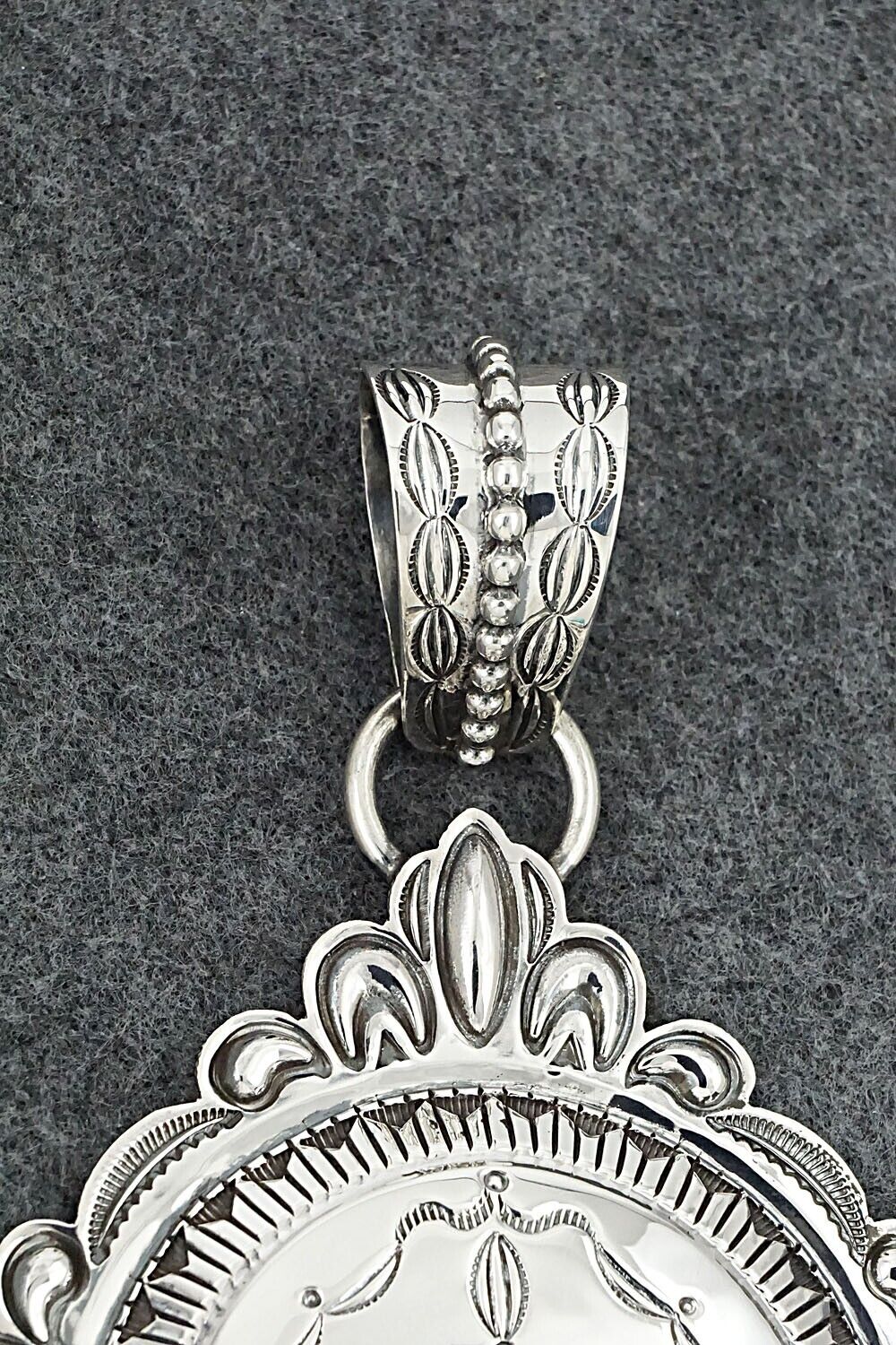 Turquoise & Sterling Silver Pendant - Roland Dixon