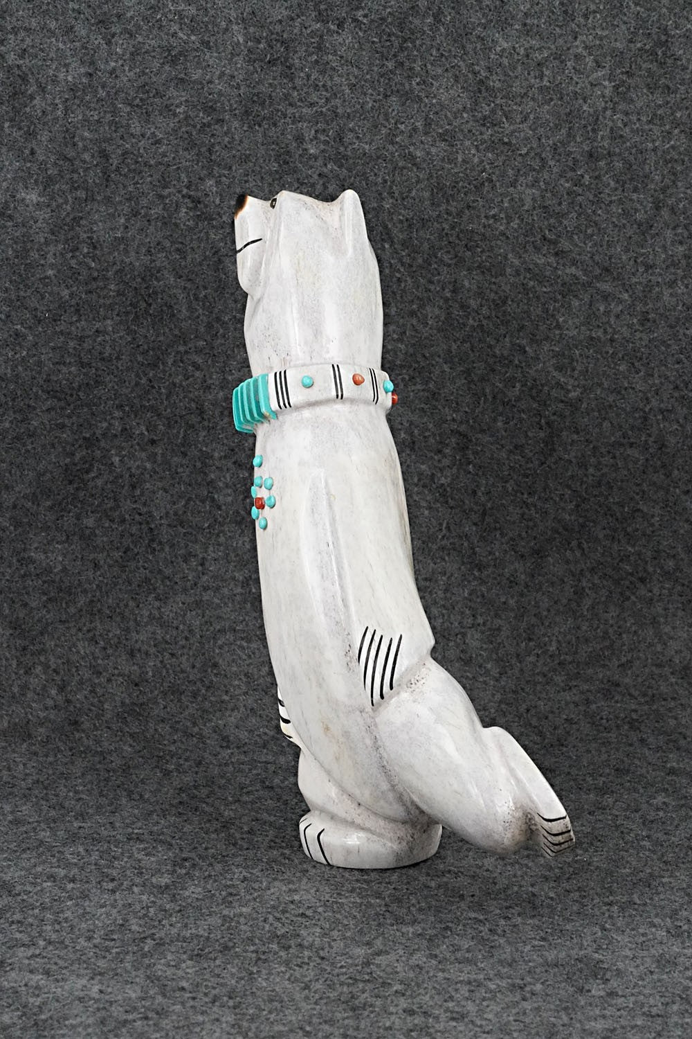 Dancing Bear Zuni Fetish Carving - Claudia Peina