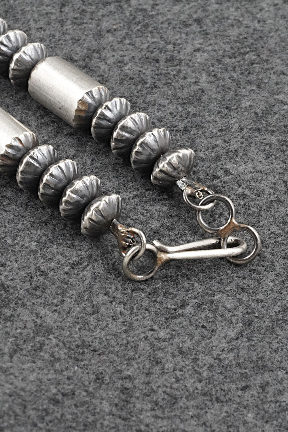 Sterling Silver Navajo Pearl Necklace 20" - Tonisha Haley