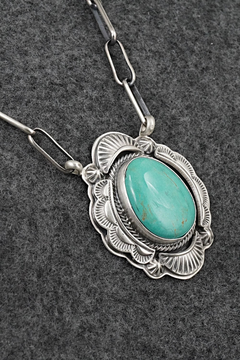 Turquoise & Sterling Silver Necklace - Randy Boyd