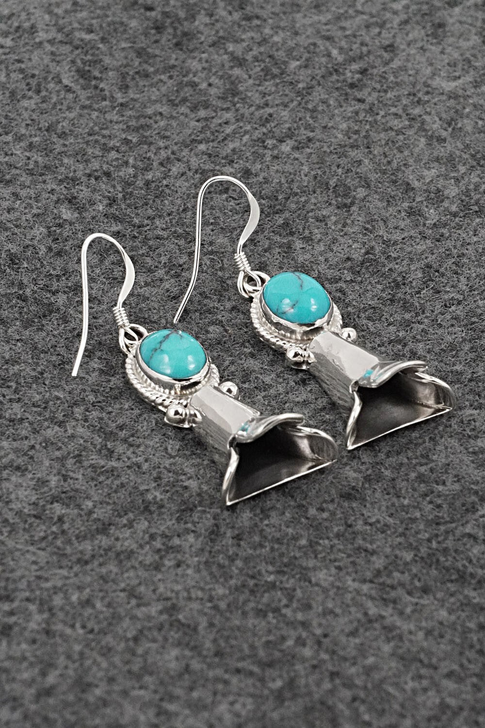 Turquoise & Sterling Silver Earrings - Sharon McCarthy
