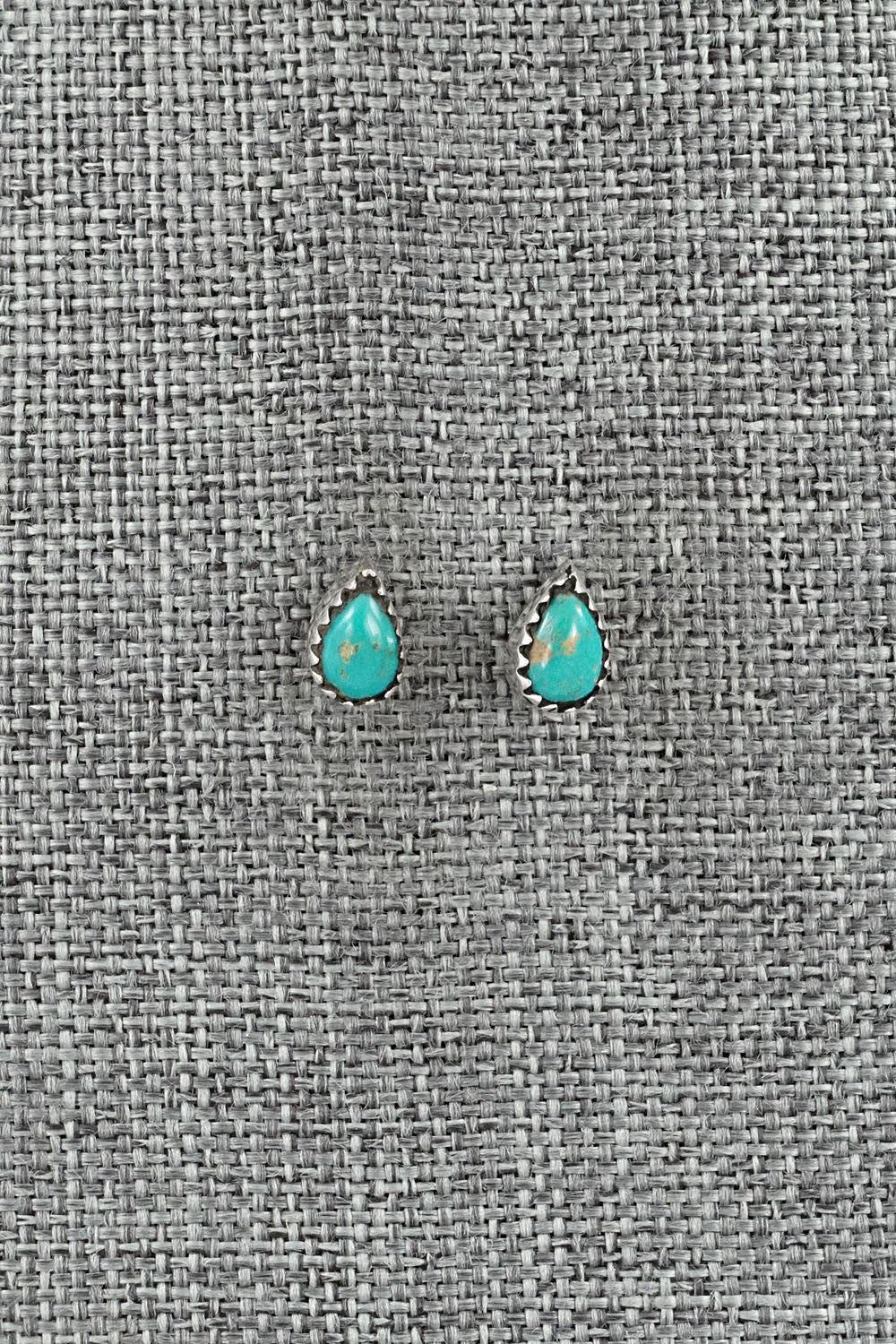 Turquoise & Sterling Silver Earrings - Gerald Joe