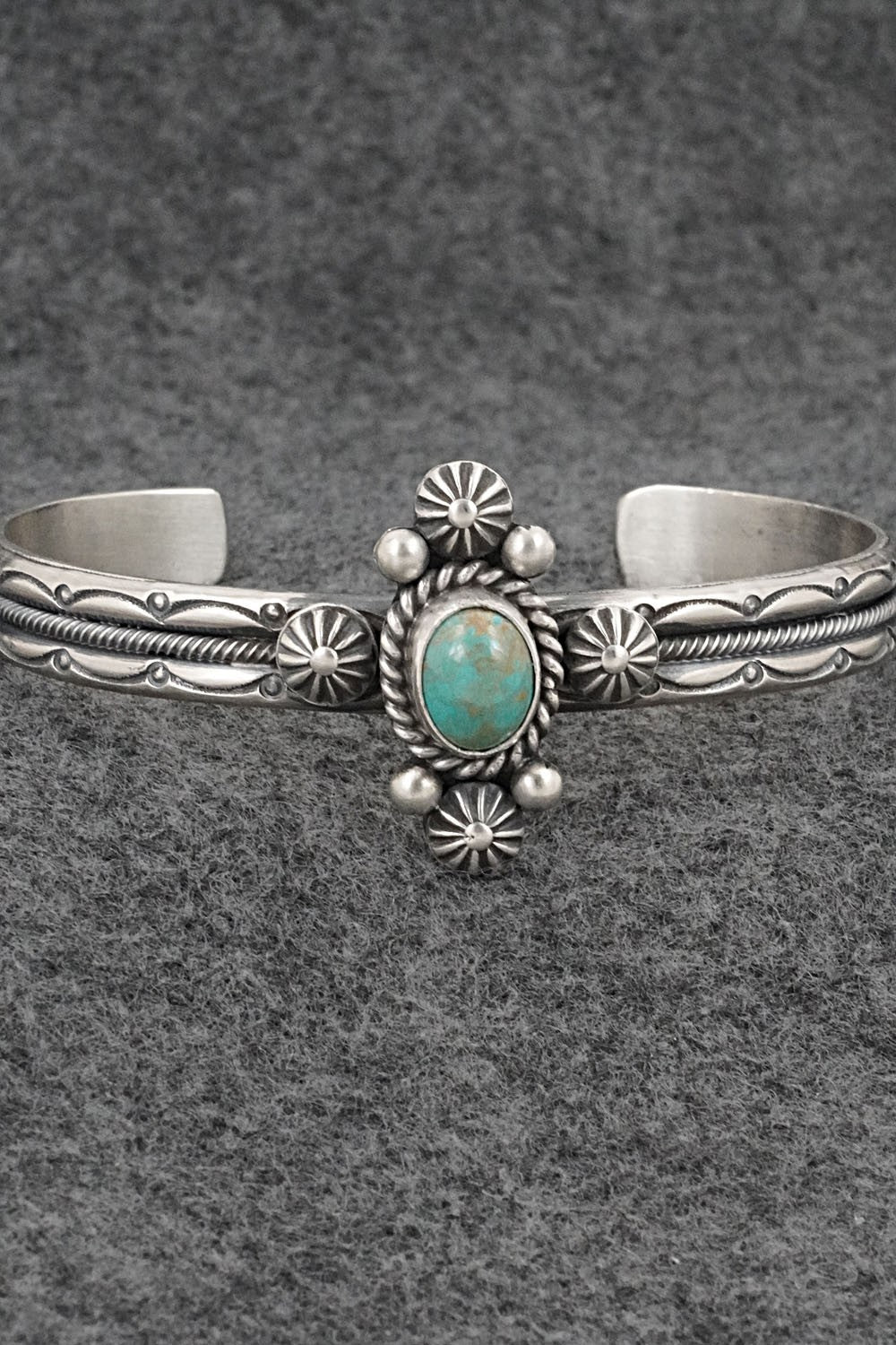 Turquoise & Sterling Silver Bracelet - Michael Calladitto