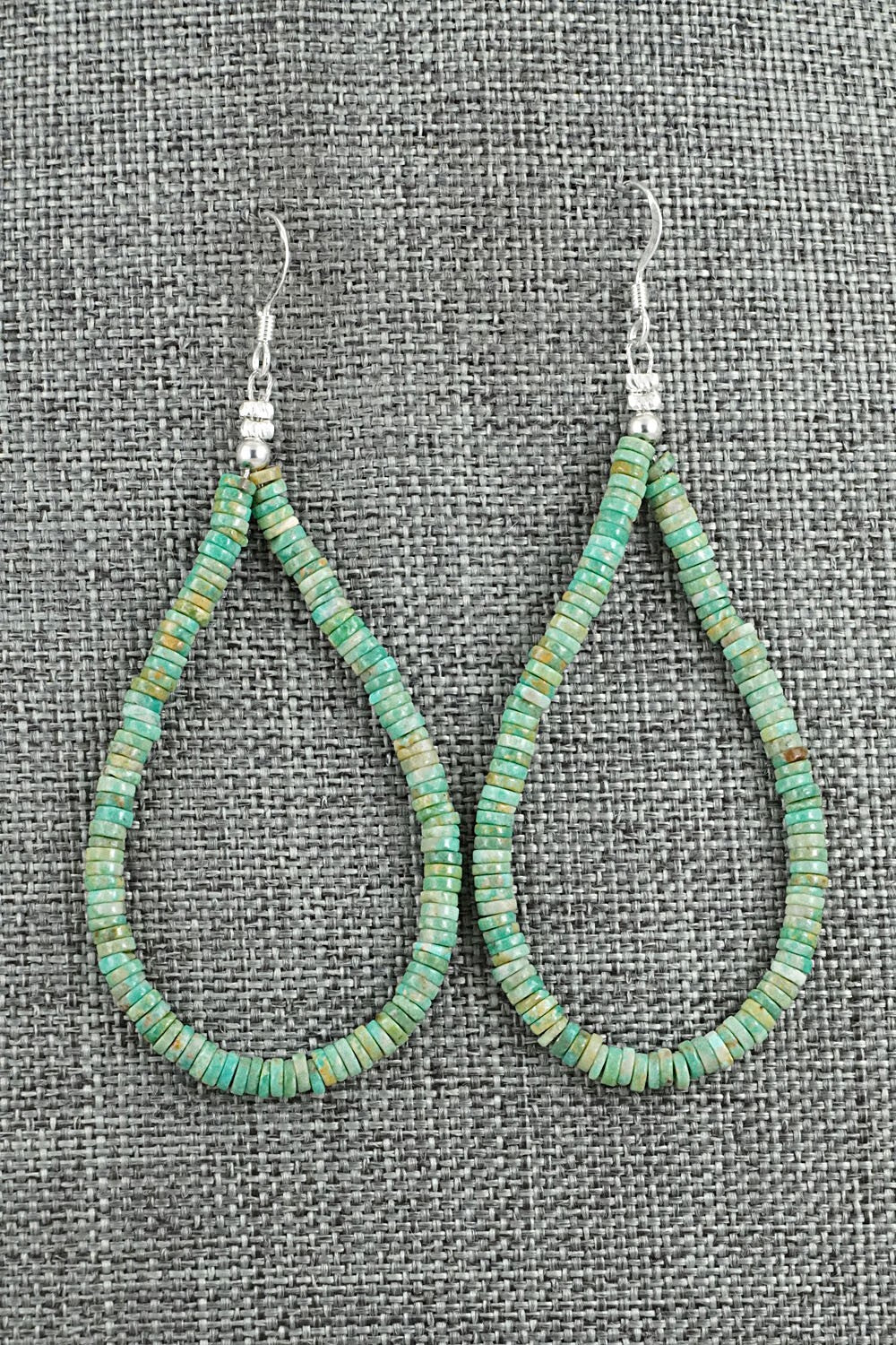 Turquoise & Sterling Silver Earrings - Doreen Jake