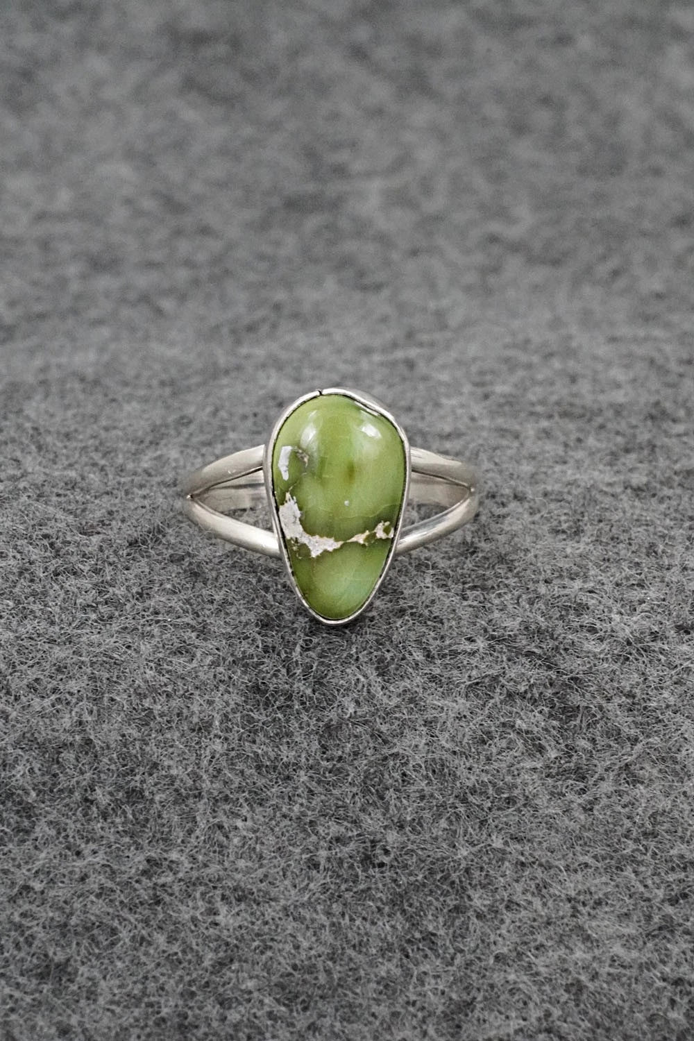 Turquoise & Sterling Silver Ring - Rosemary Saunders - Size 8