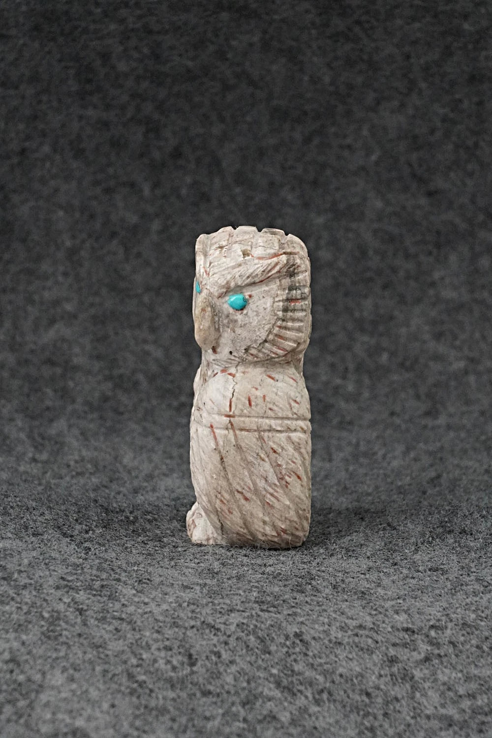 Owl Zuni Fetish Carving - Jonas Hustito