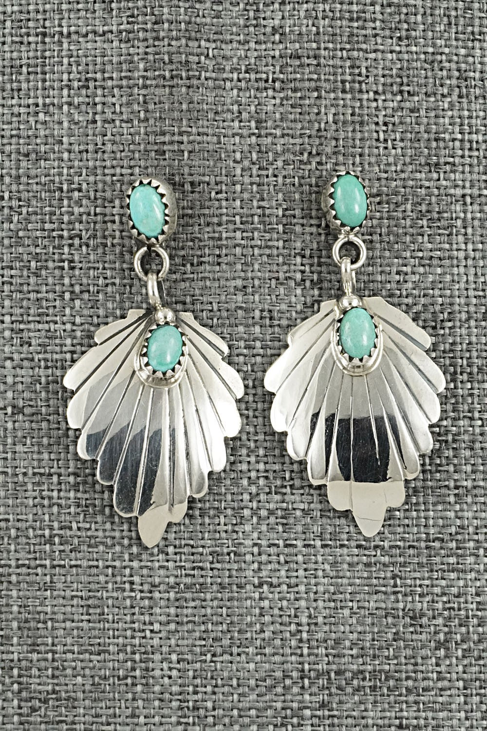 Turquoise & Sterling Silver Earrings - Genevieve Francisco
