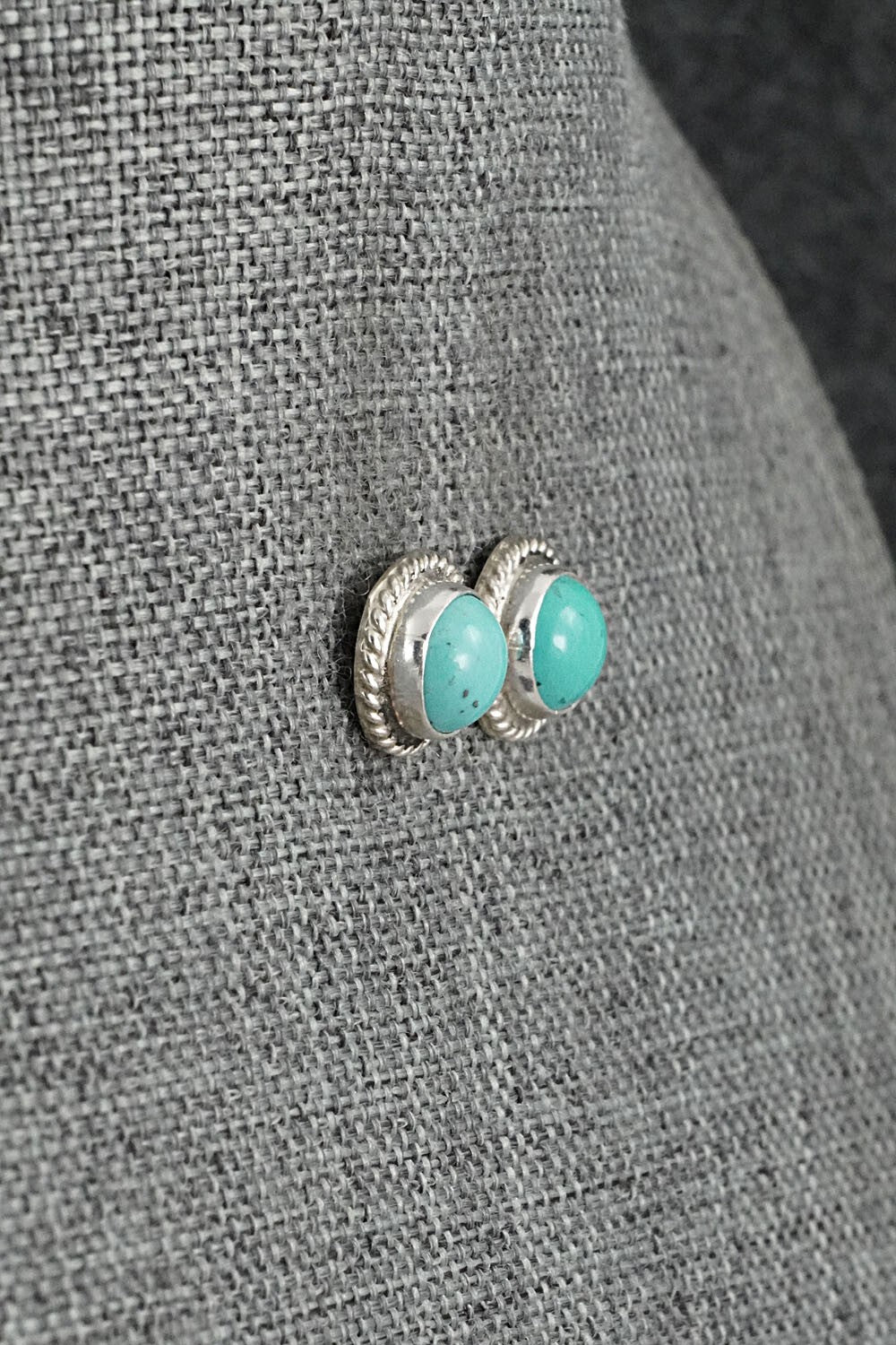 Turquoise & Sterling Silver Earrings - Byron Begay