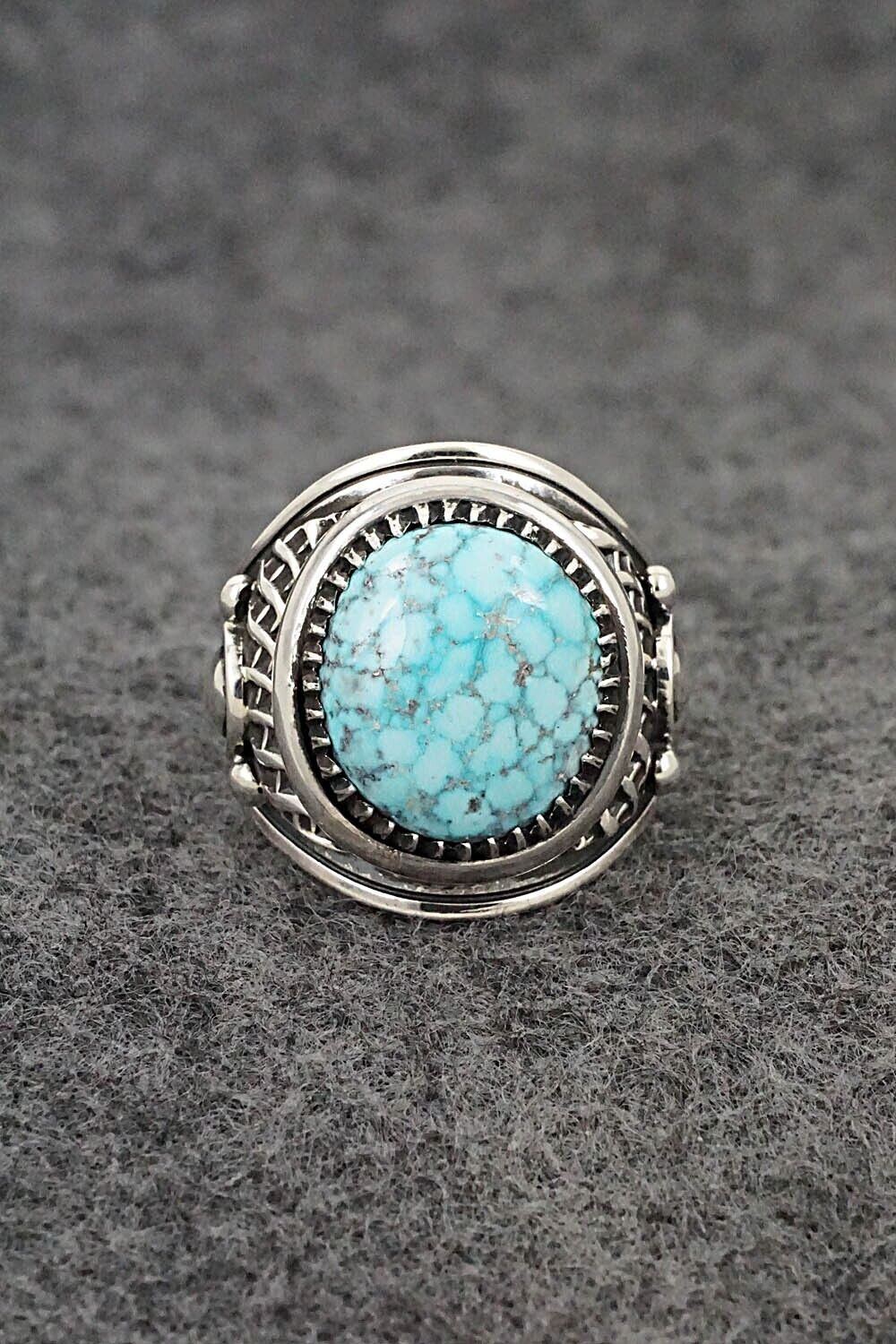 Turquoise & Sterling Silver Ring - Derrick Gordon - Size 8