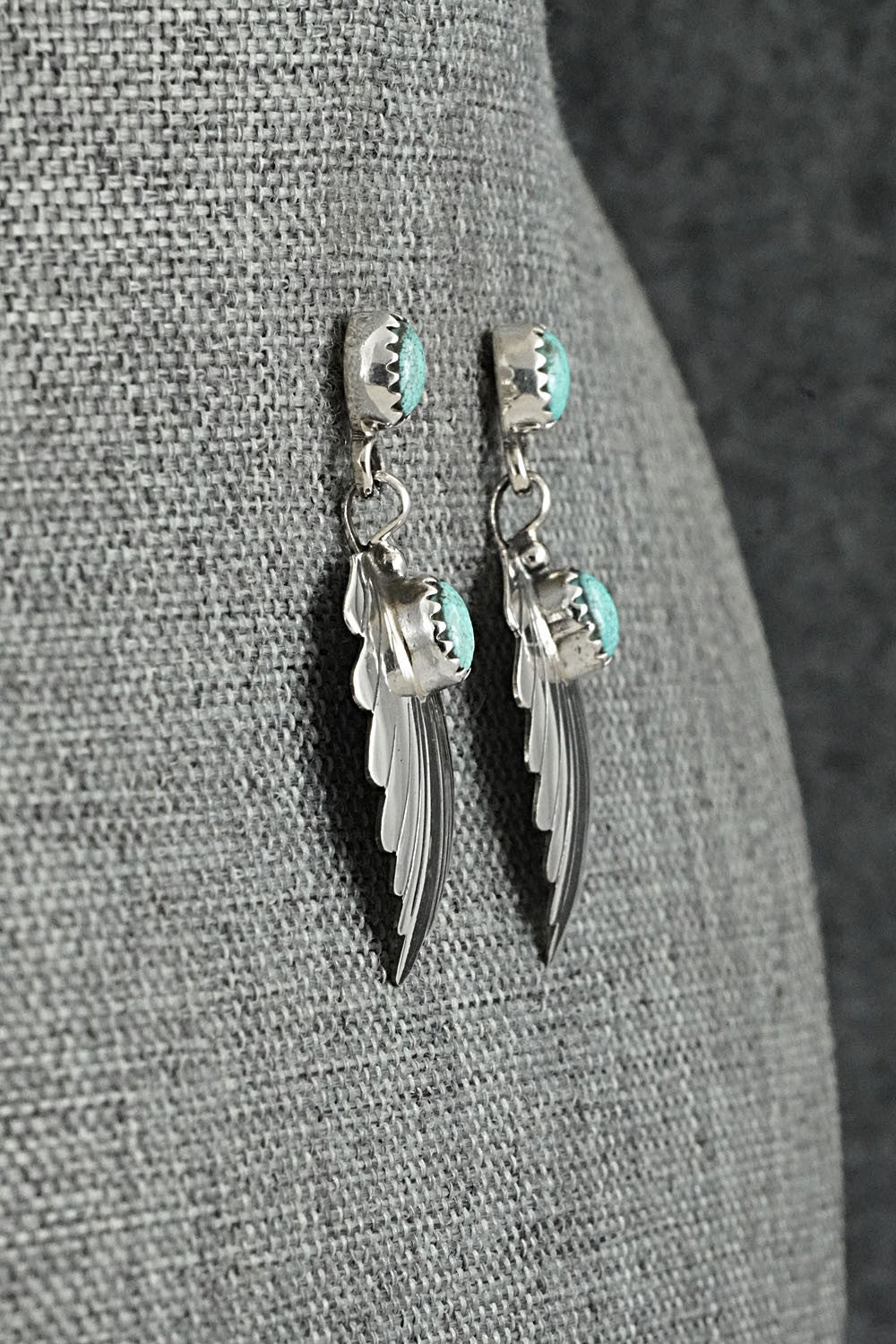 Turquoise & Sterling Silver Earrings - Genevieve Francisco